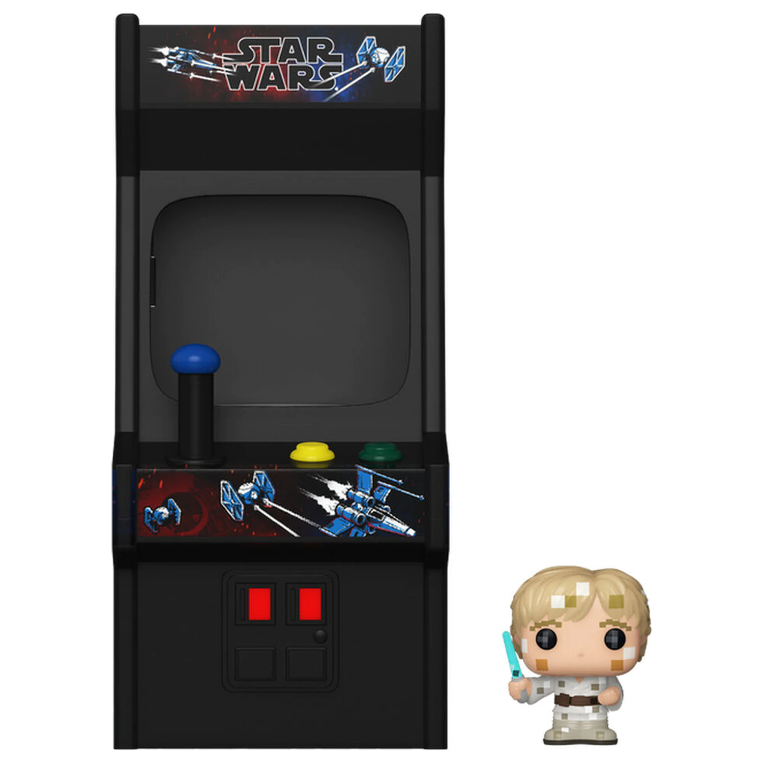 Bitty Funko POP figurka Star Wars 8 Bit Luke Skywalker a Arcade Case fotografii produktu
