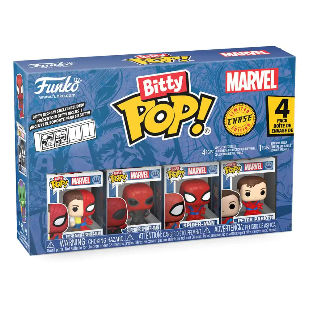 Bitty Funko POP Marvel Spider-Man Vinylová figurka 4-Pack Parker Split fotografii produktu