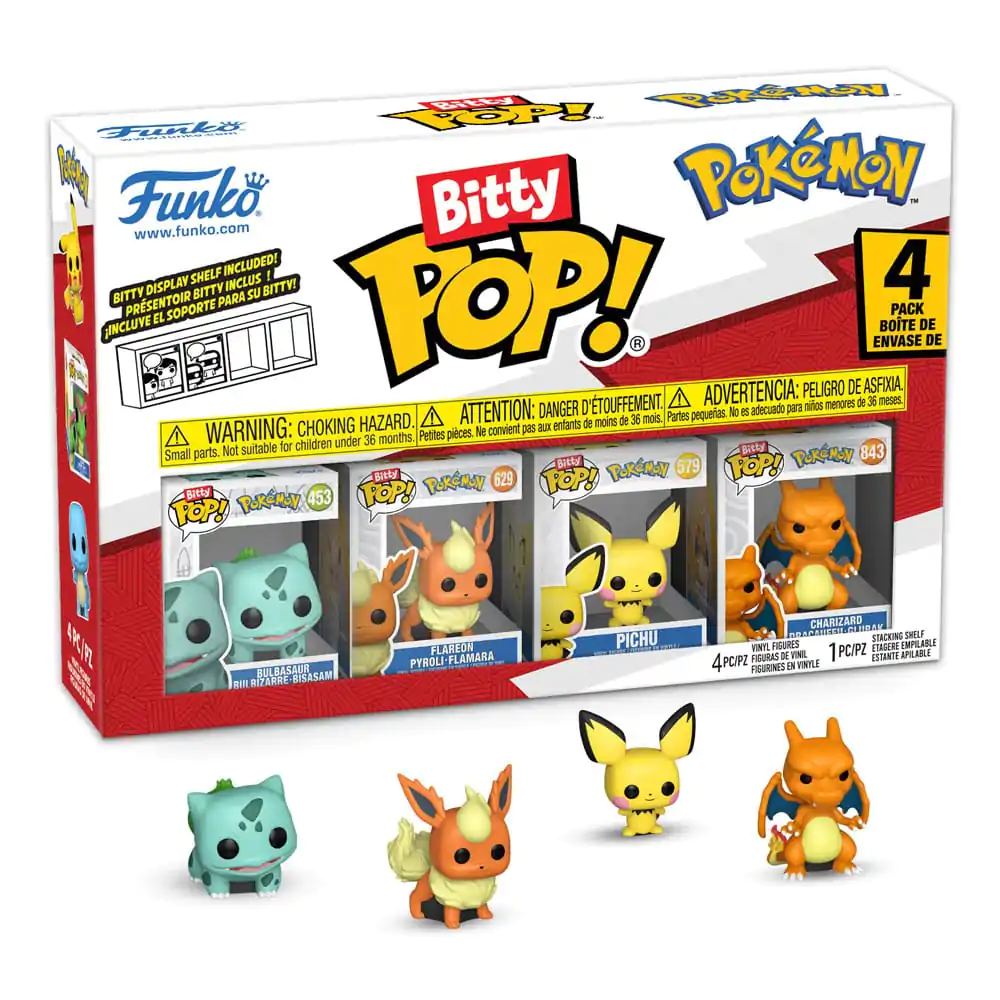 Bitty Funko POP Pokemon Vinyl Figure 4-Pack Bulbasaur - 4ks Vinyl figurky fotografii produktu