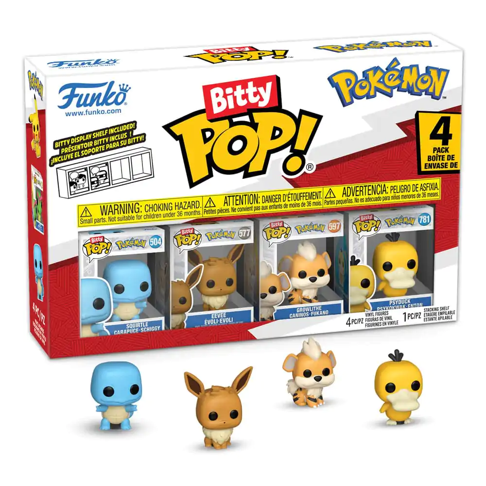 Bitty Funko POP Pokemon Vinyl Figure 4-Pack Želva Squirtle fotografii produktu