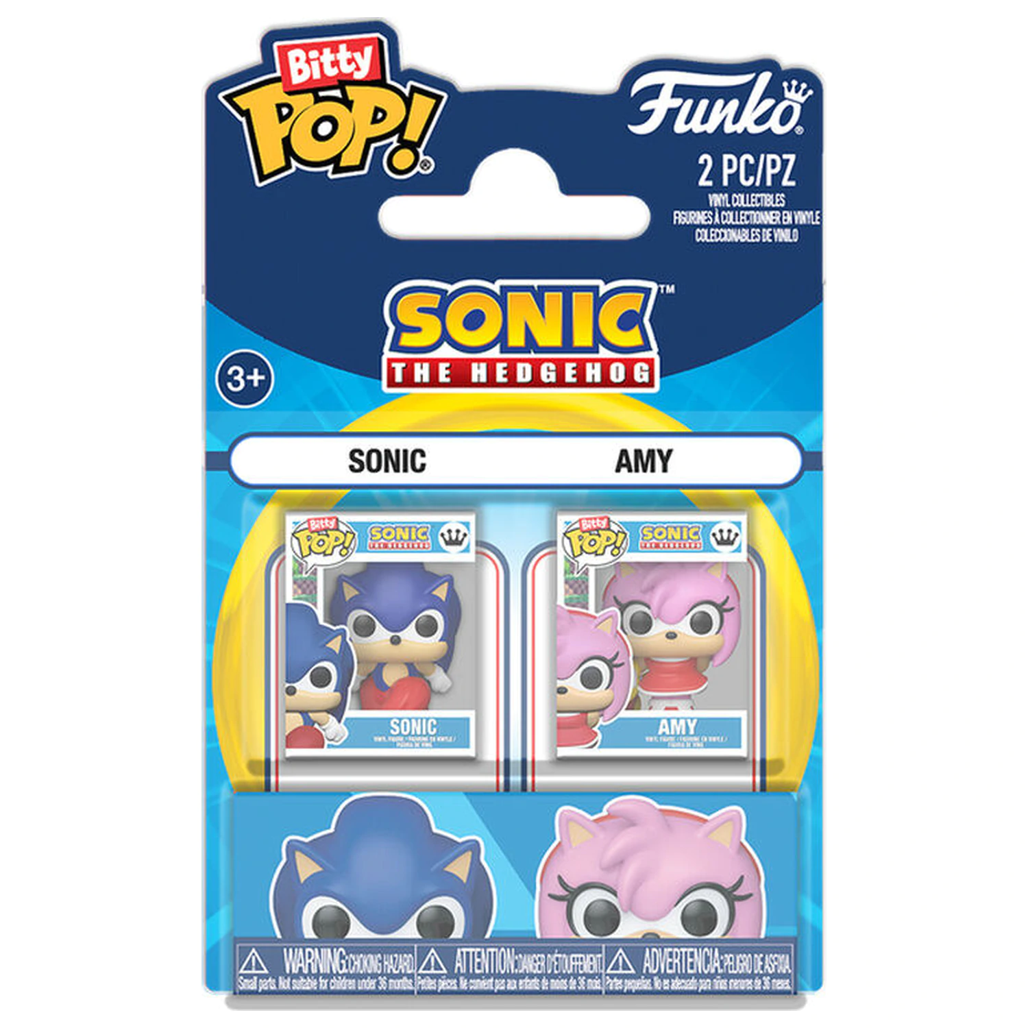 Bitty Funko POP balení 2 figurek Sonic The Hedgehog Sonic a Amy Rose fotografii produktu