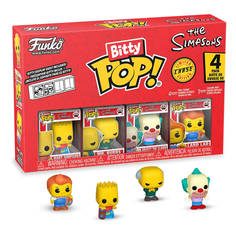 Bitty Funko POP The Simpsons Vinyl Figure 4-Pack - Bart, 4-balení fotografii produktu