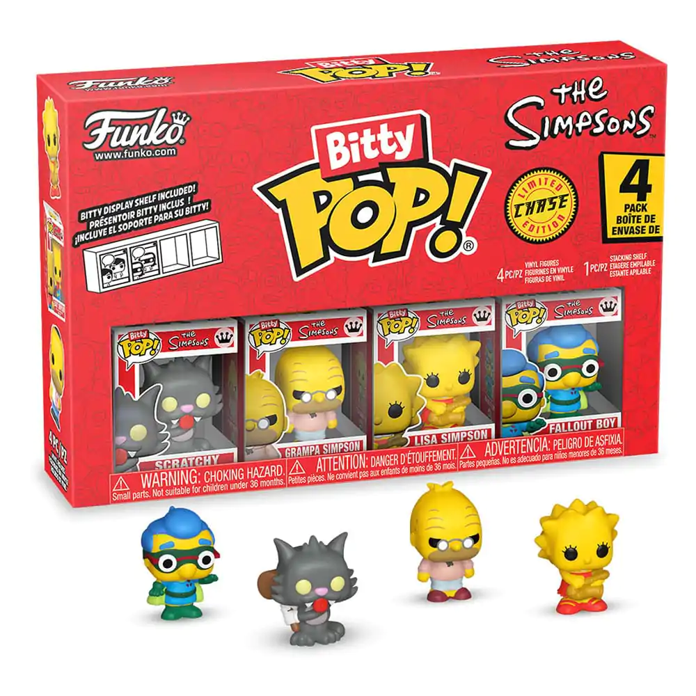Bitty Funko POP The Simpsons Vinyl Figure 4-Pack Scratchy – 4 ks vinylové figurky fotografii produktu