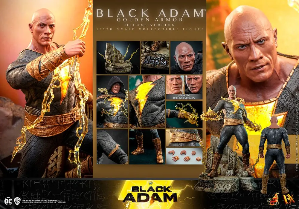 Akční figurka Black Adam DX 1/6 Black Adam (Zlaté brnění) Deluxe verze 33 cm fotografii produktu