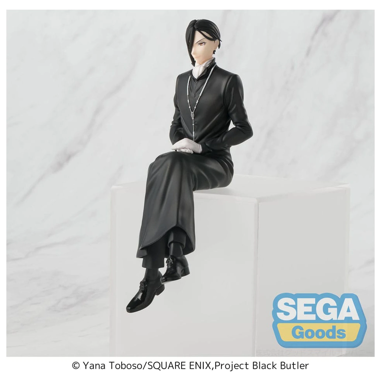 Black Butler: Boarding School Arc PM Perching PVC socha Sebastian Michaelis 16 cm fotografii produktu