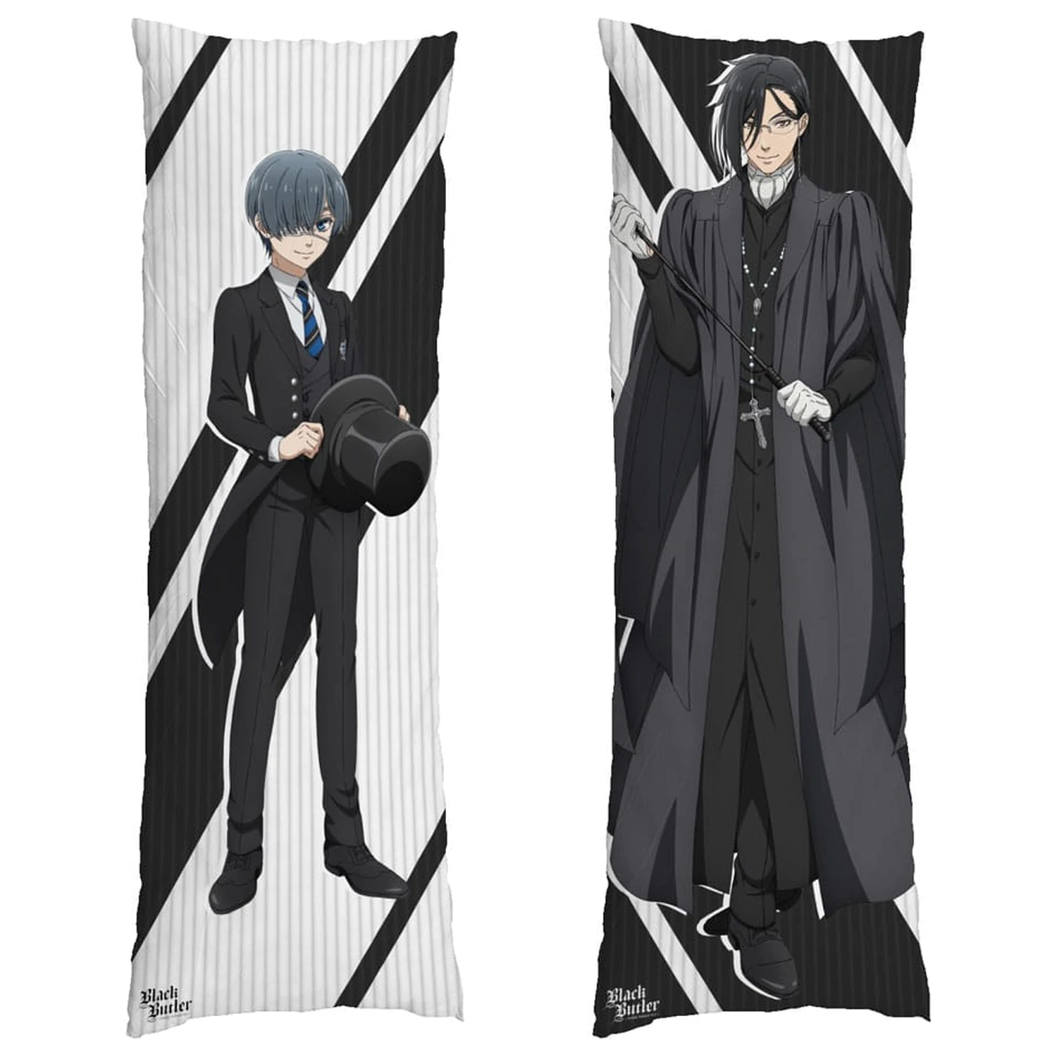 Black Butler Dakimakura Povlak na polštář Sebastian & Ciel 150 x 50 cm fotografii produktu