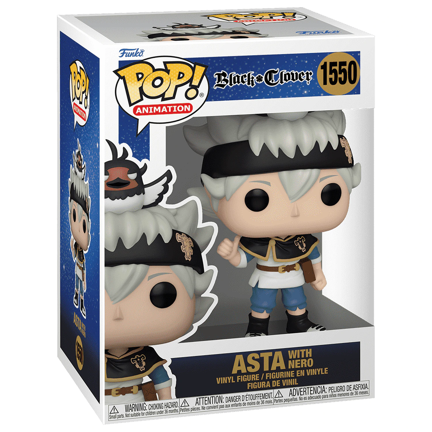Black Clover POP! Animace Vinylová Figurka Asta s Nero 9 cm fotografii produktu