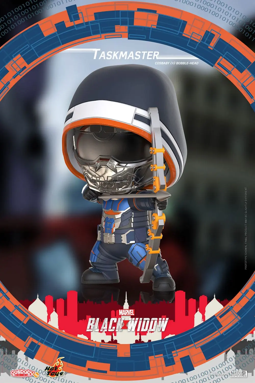 Black Widow Cosbaby (S) Mini figurka Taskmaster 10 cm fotografii produktu