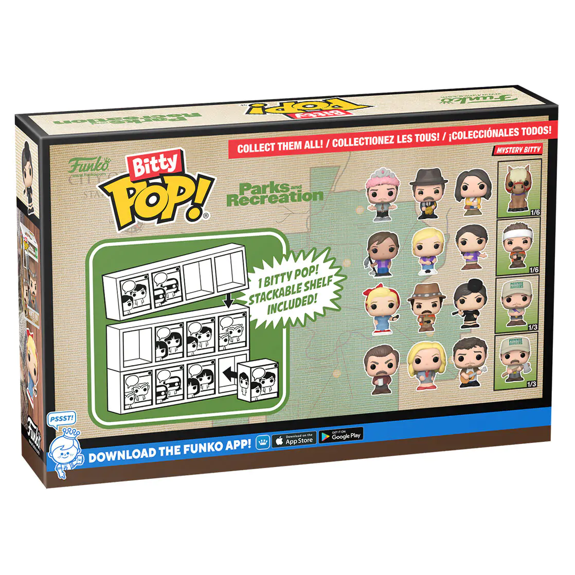 Blister 4 figurky Bitty Funko POP Park and Recreation Ron fotografii produktu