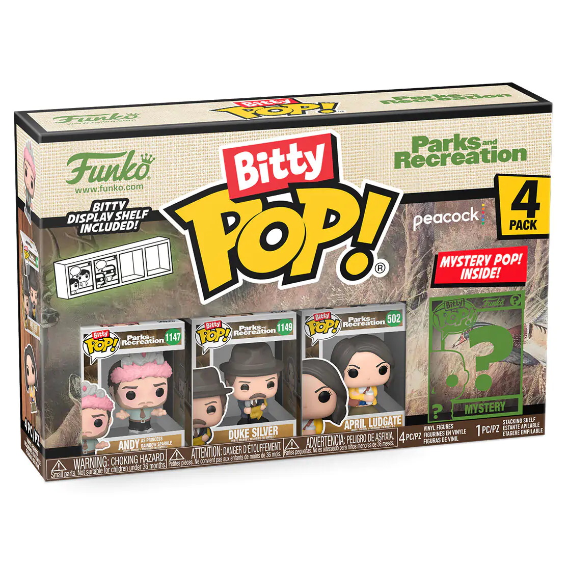 Blister 4 figurky Bitty Funko POP Park and Recreation Andy fotografii produktu