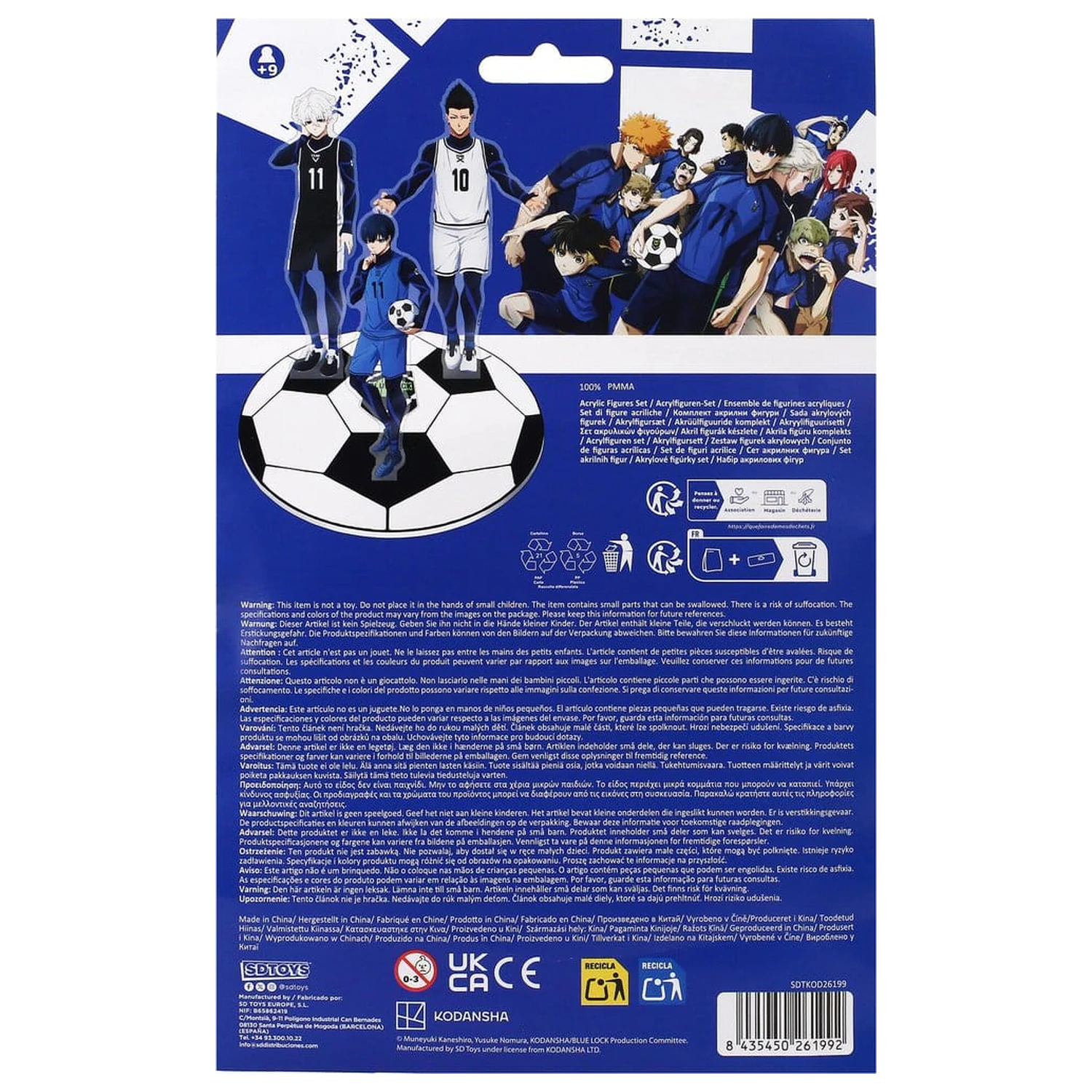Blue Lock Akrylové figurky Sada 15 cm fotografii produktu