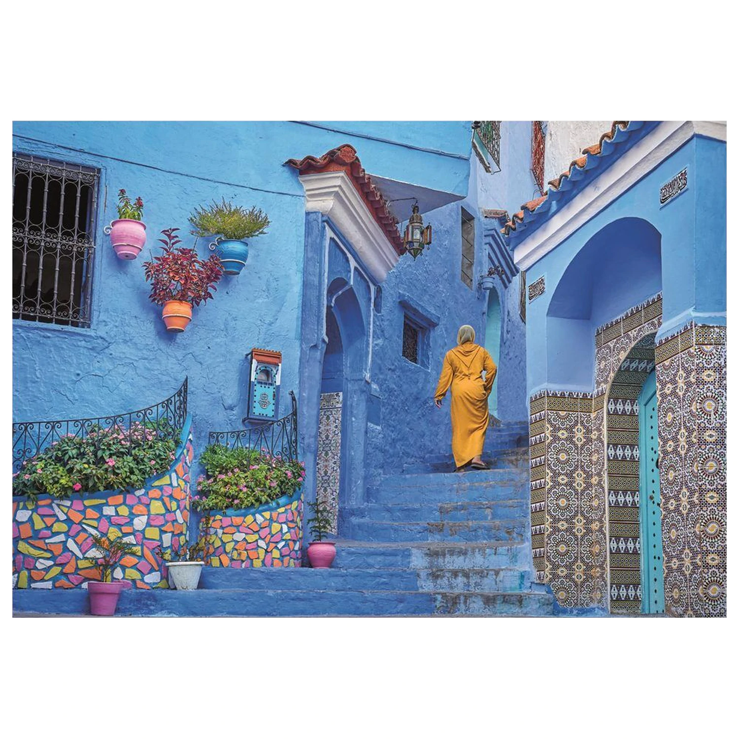 Blue Street Of Chefchaouen puzzle 500 ks fotografii produktu