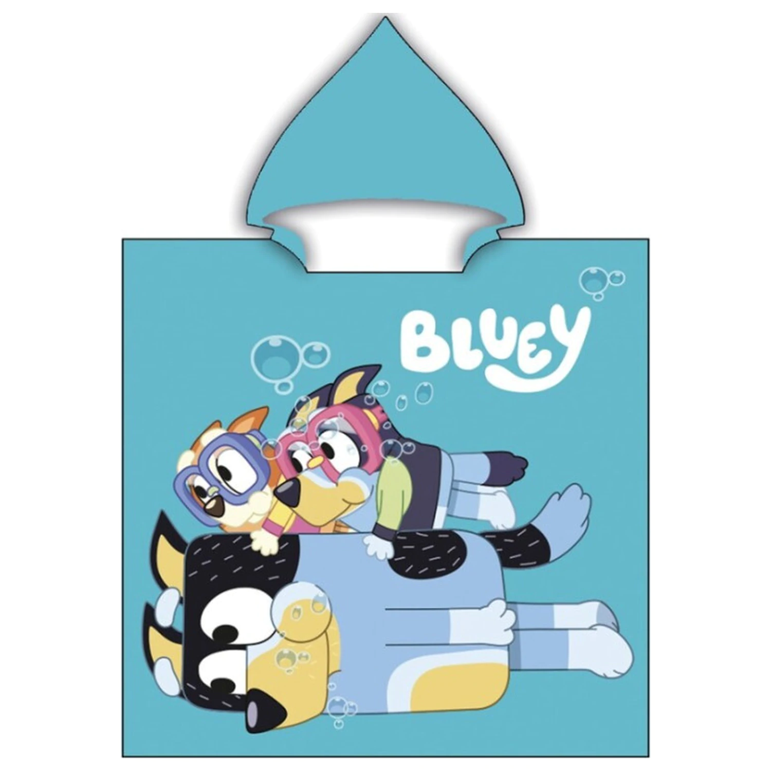 Bluey Potápěčský plážový ručník Poncho 55x110 cm fotografii produktu