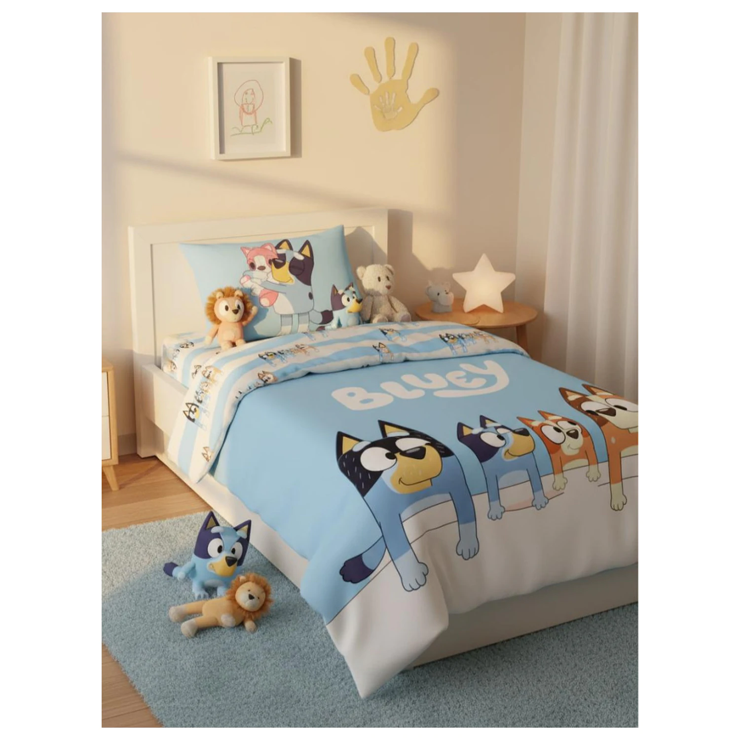 Bluey rodinný povlak na peřinu fotografii produktu