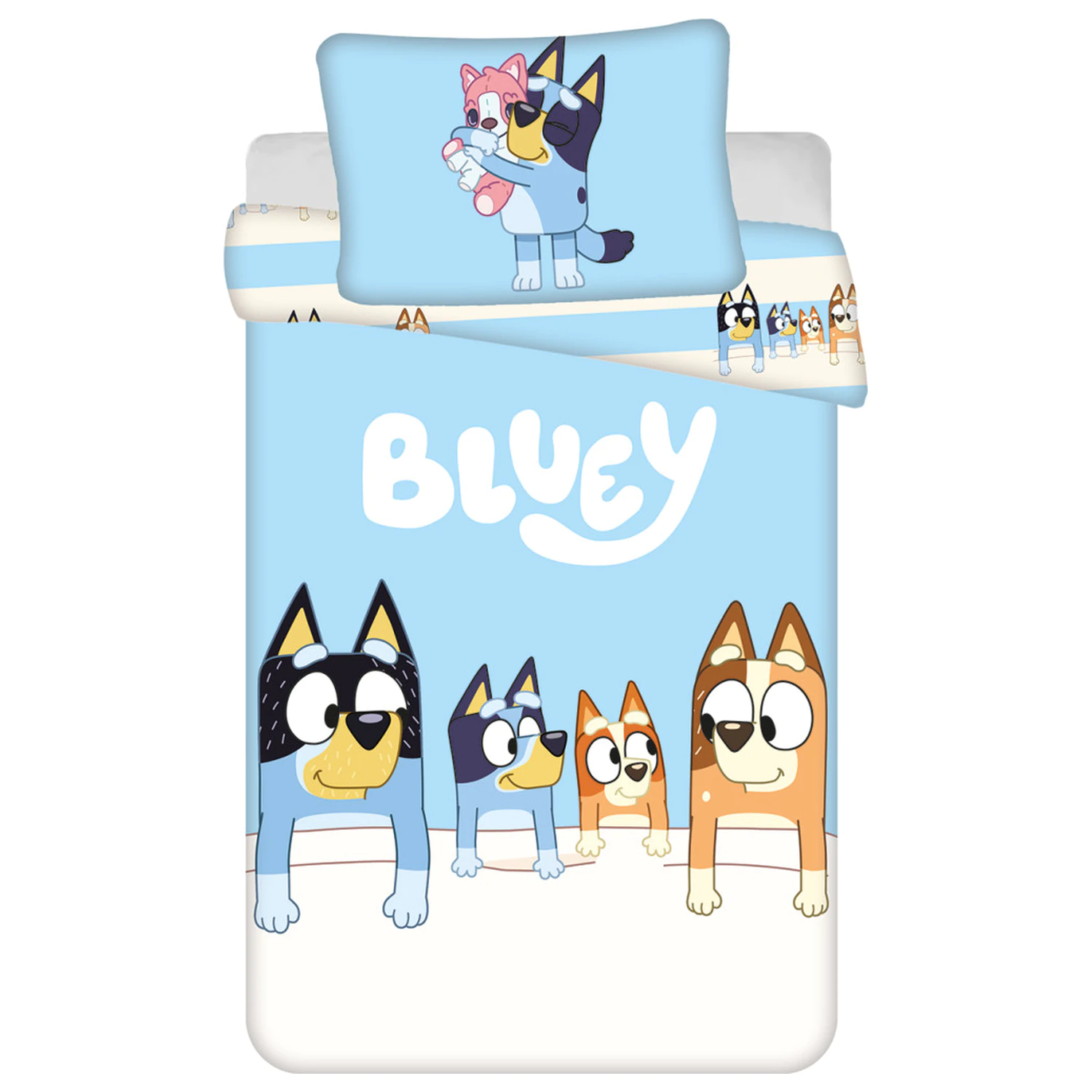 Bluey Family povlak na peřinu pro batolata a předškoláky fotografii produktu