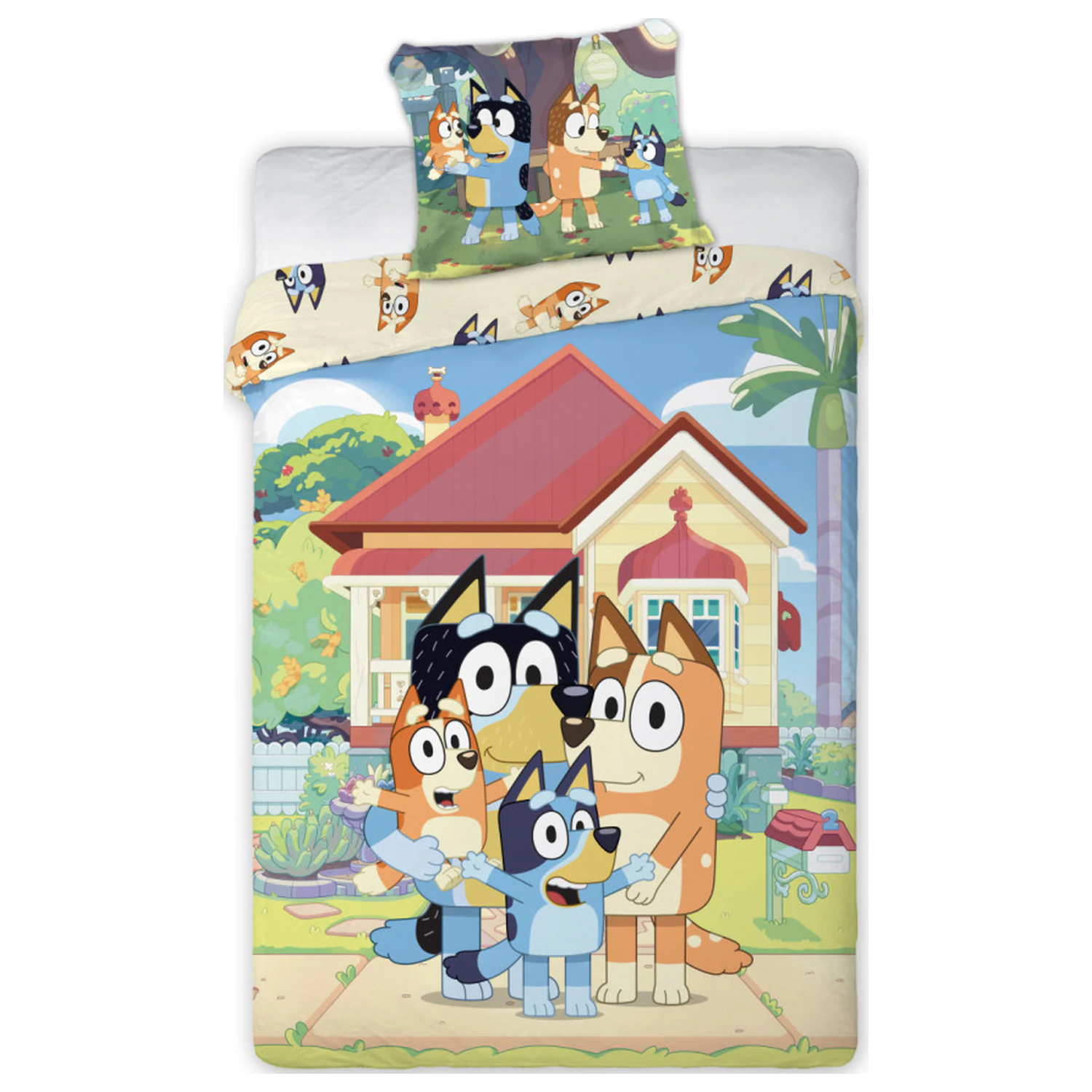 Bluey Family Home povlak na přikrývku fotografii produktu