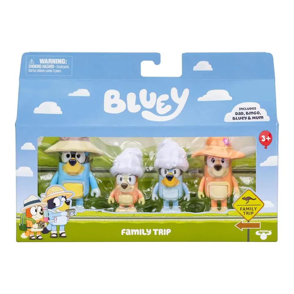 Bluey Family Trip balení 4 figurky fotografii produktu