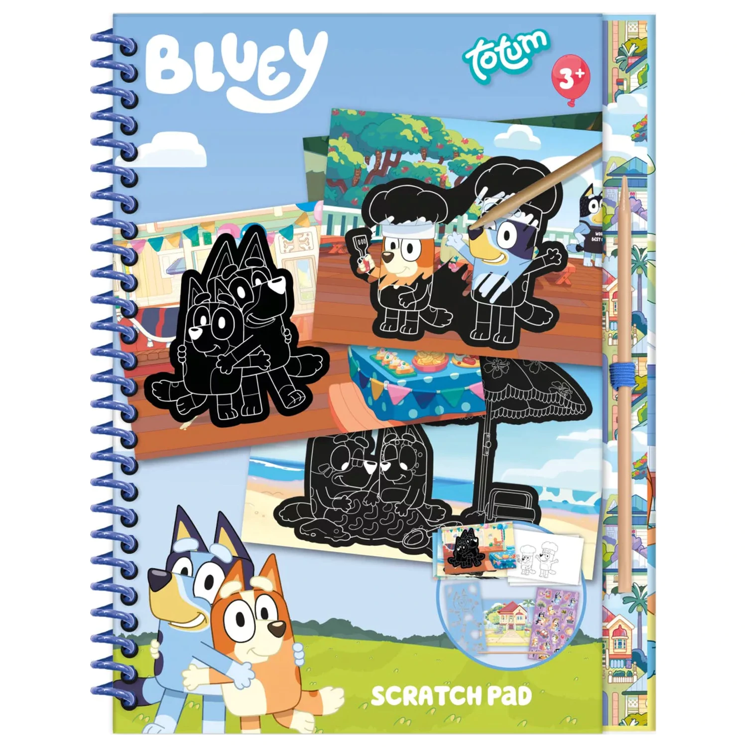 Bluey zábavná stírací sada na škrábání a aktivit fotografii produktu