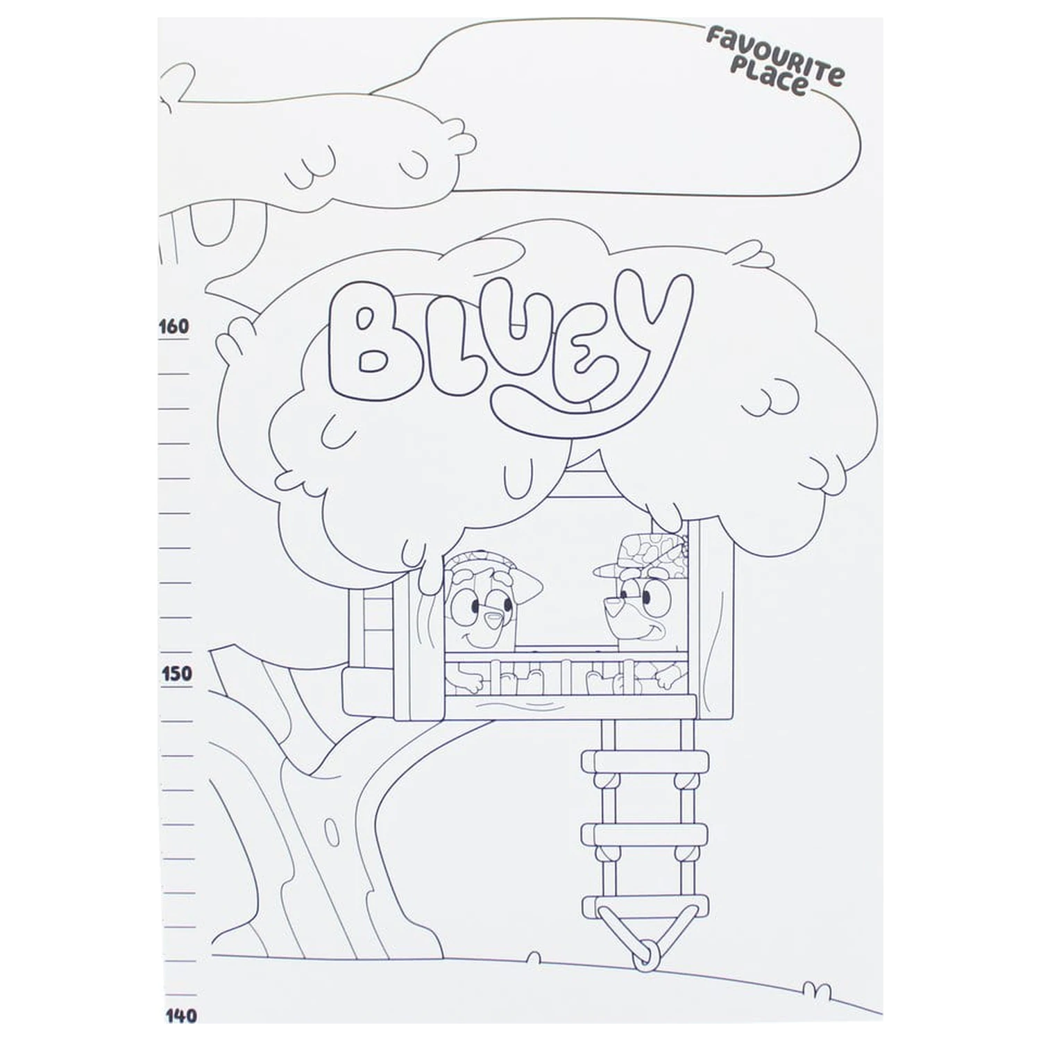 Bluey růstový graf fotografii produktu