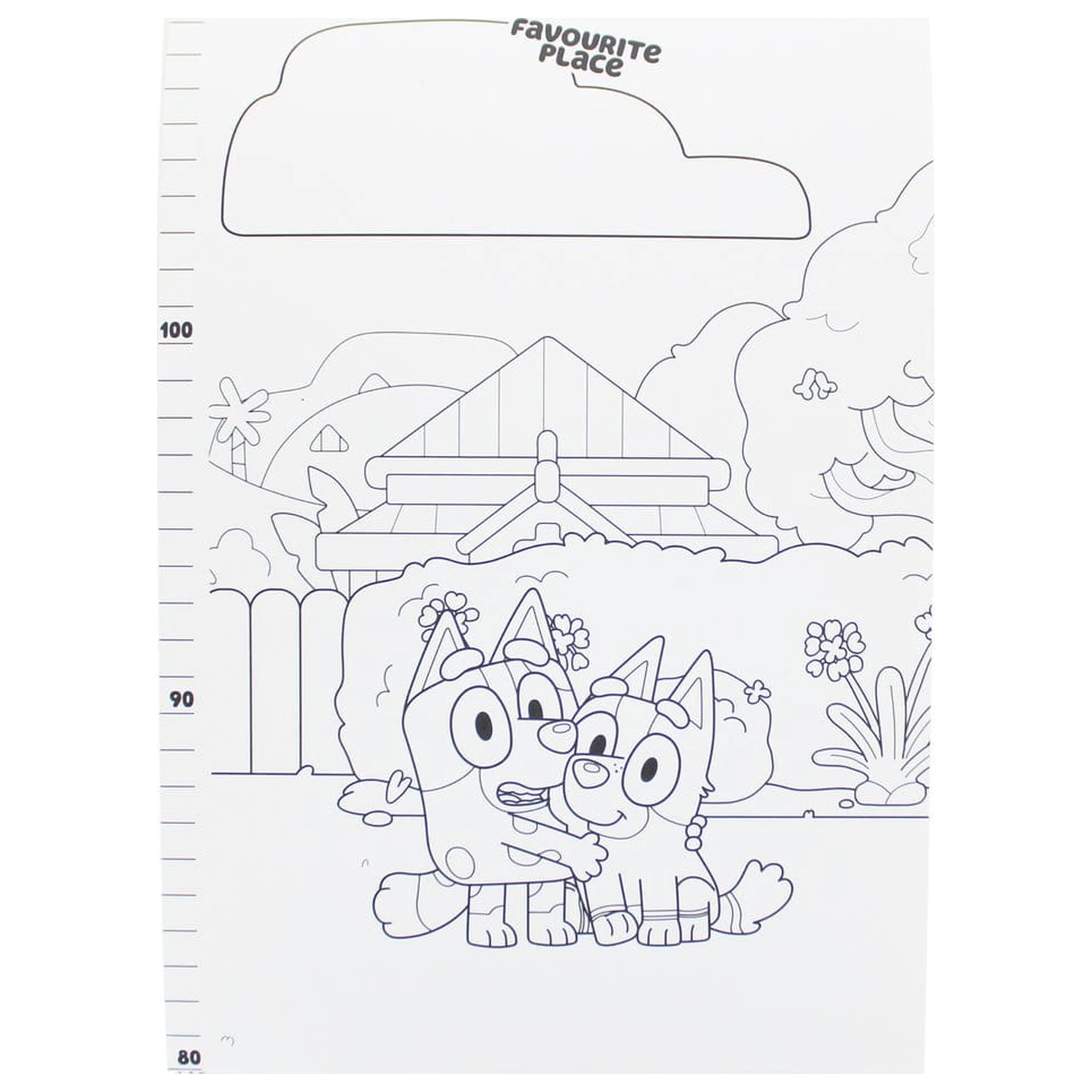 Bluey růstový graf fotografii produktu