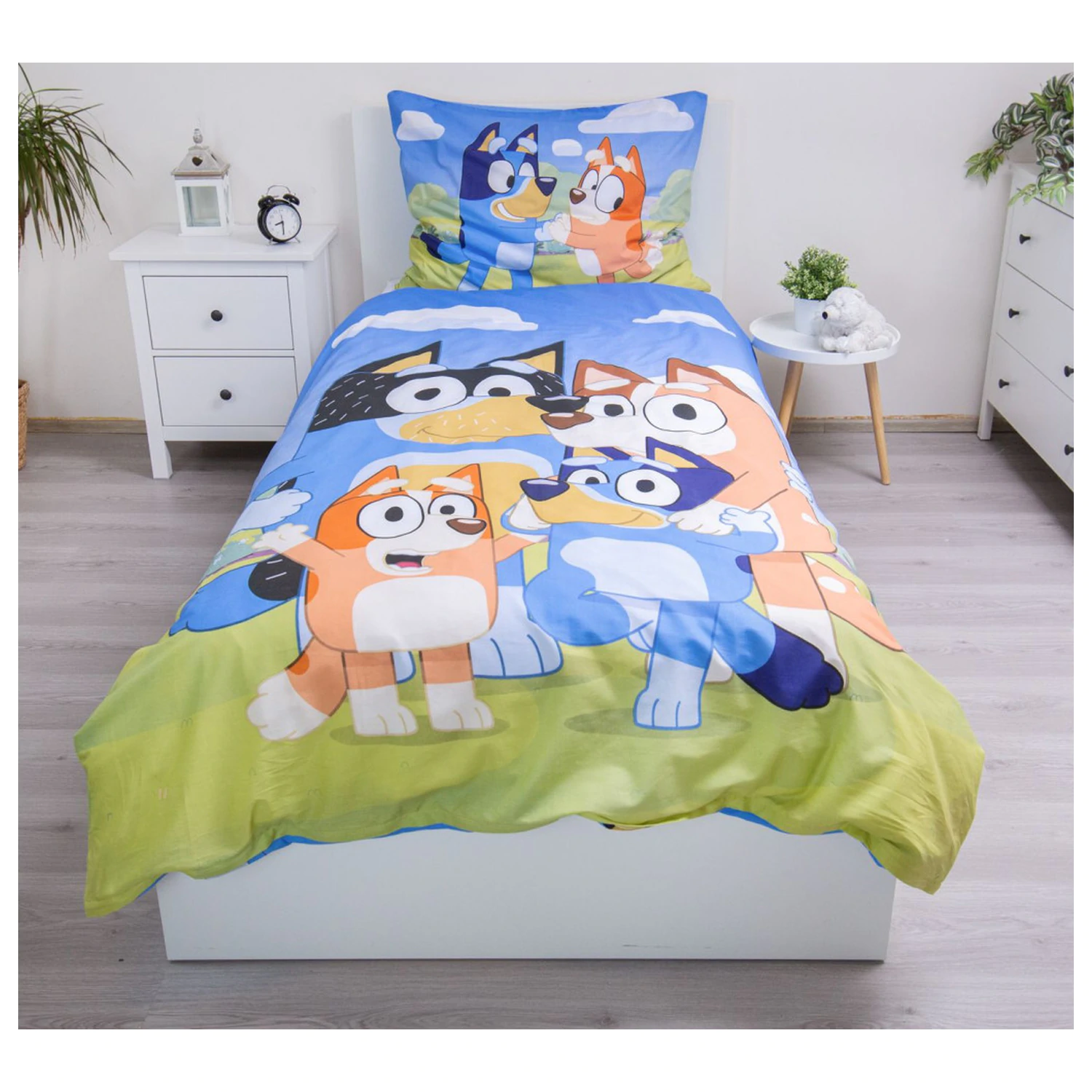 Bluey Šťastná rodina povlak na peřinu fotografii produktu
