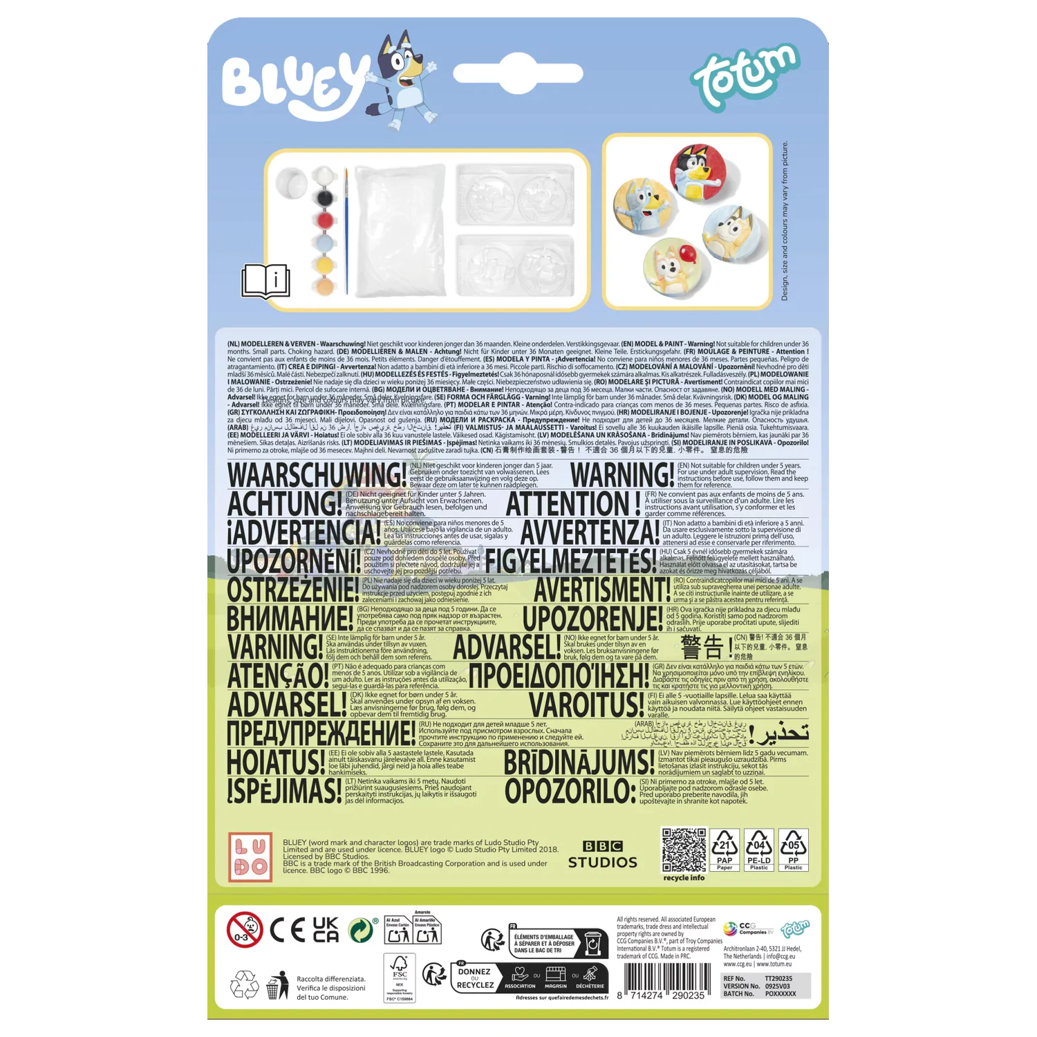 Bluey Sada na sádrové odlitky Happy Plaster fotografii produktu
