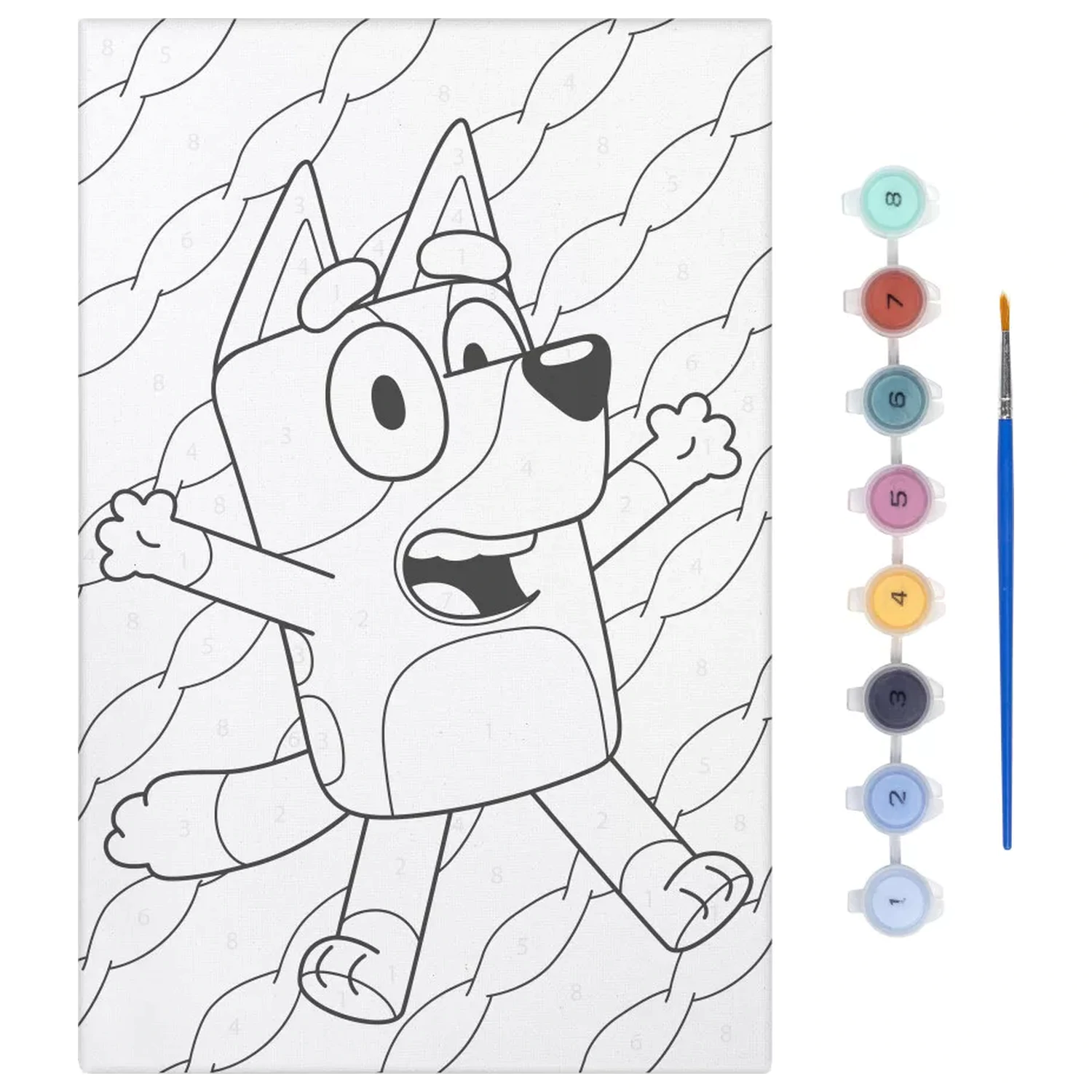 Bluey Happy Number Omalovánková sada fotografii produktu