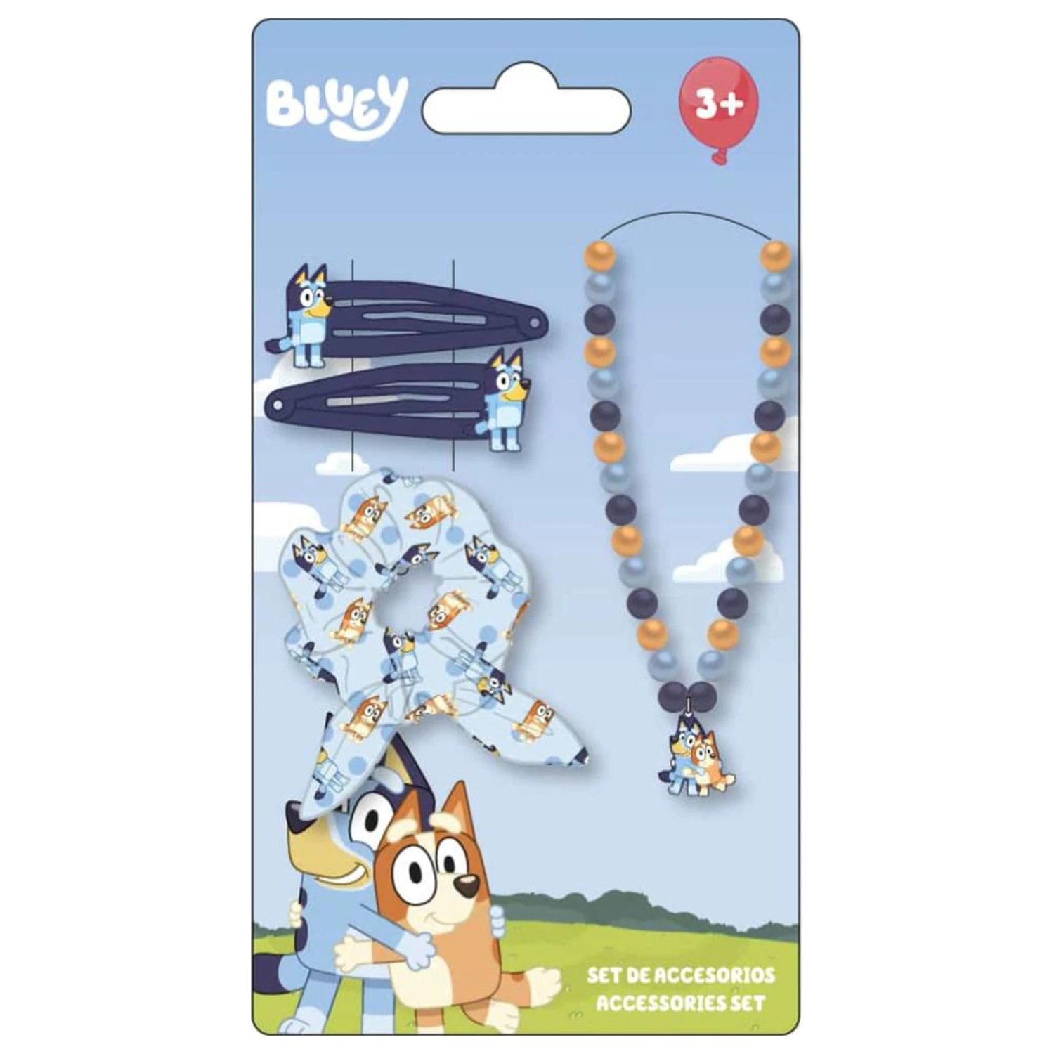 Bluey Happy Vibes náhrdelník a sada vlasových doplňků fotografii produktu