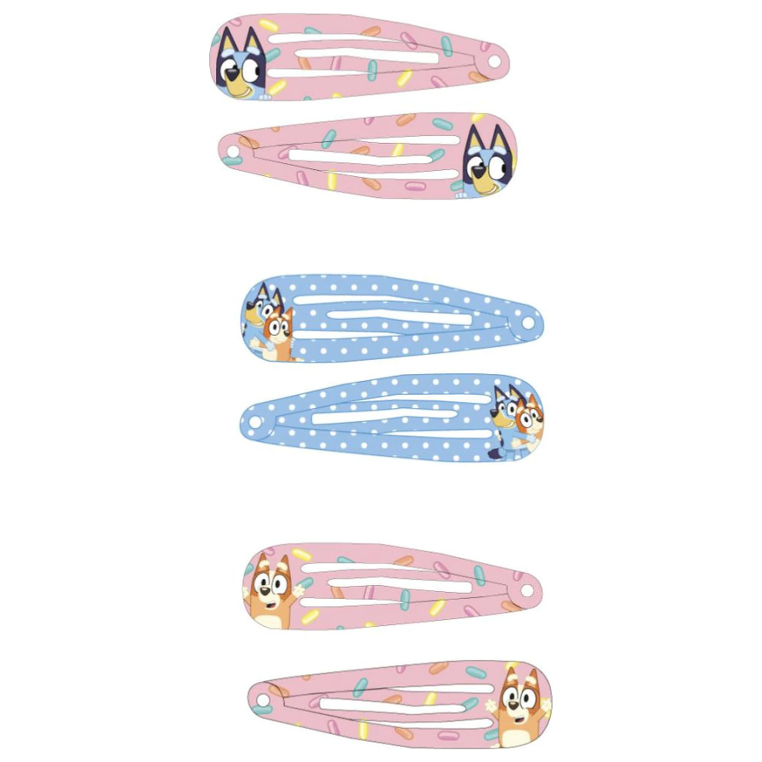 Bluey srdíčkové sponky do vlasů, sada, 6 kusů fotografii produktu