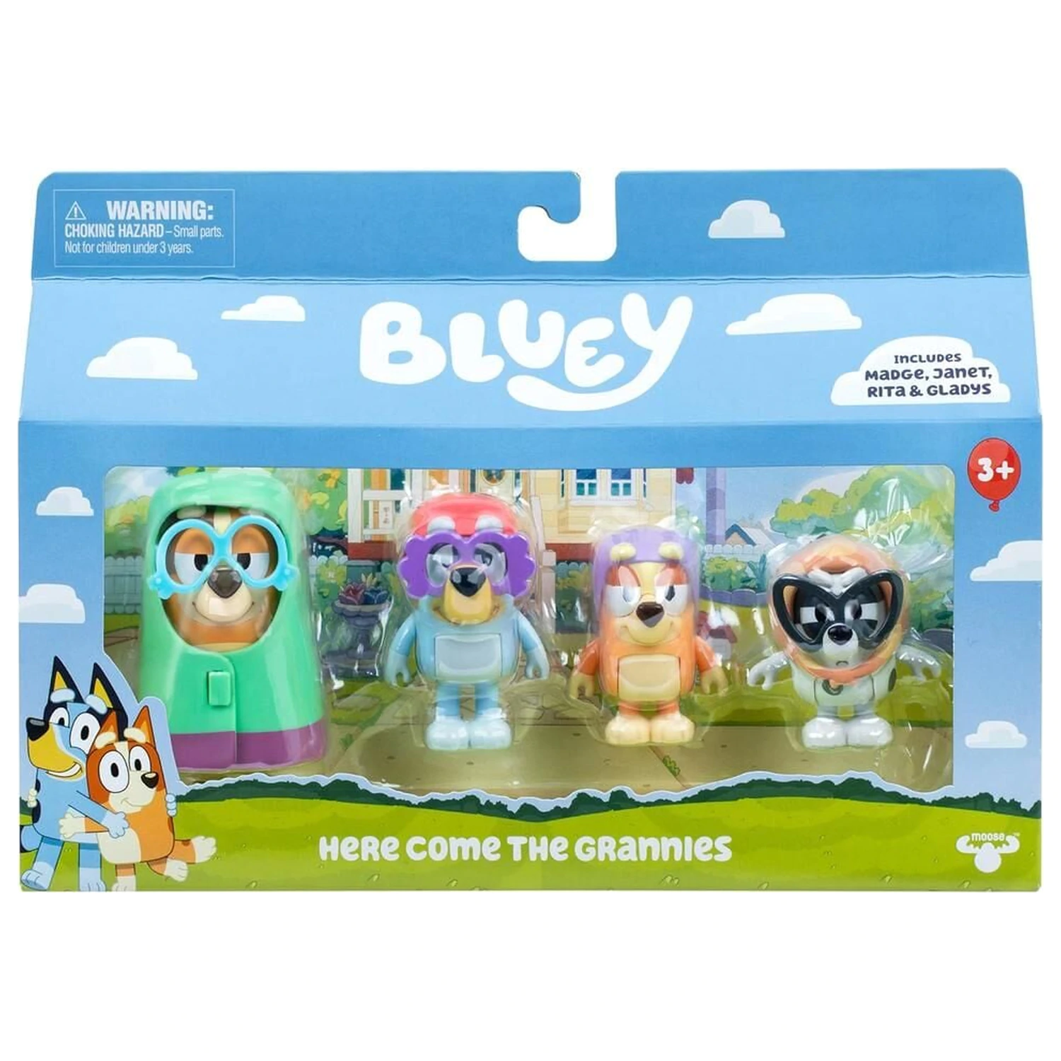 Bluey Here Come The Grannies balení 4 figurek fotografii produktu