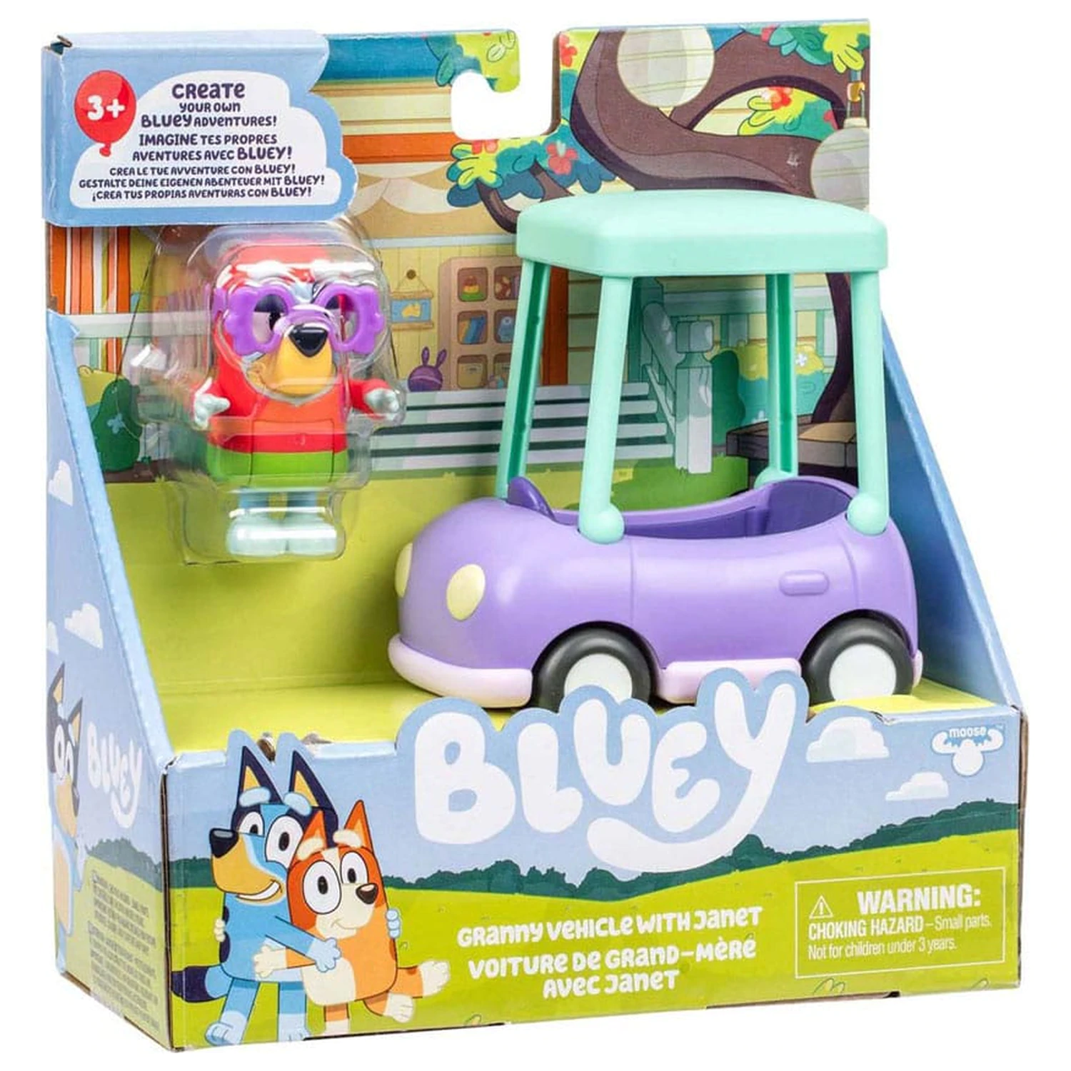Bluey Mini figurka Herní sada Janet a auto babičky fotografii produktu