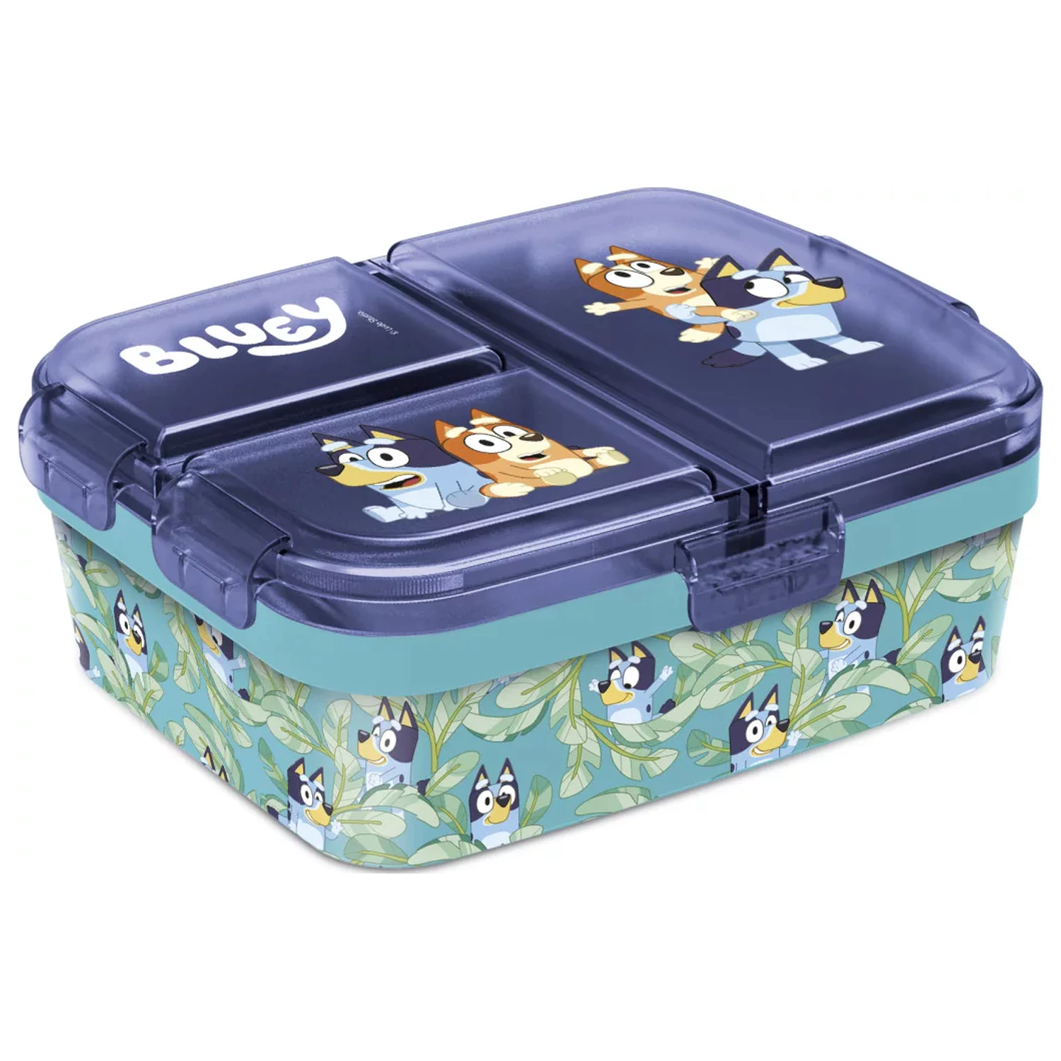 Bluey Leaves vícekomorový obědový box, XL box na sendviče fotografii produktu