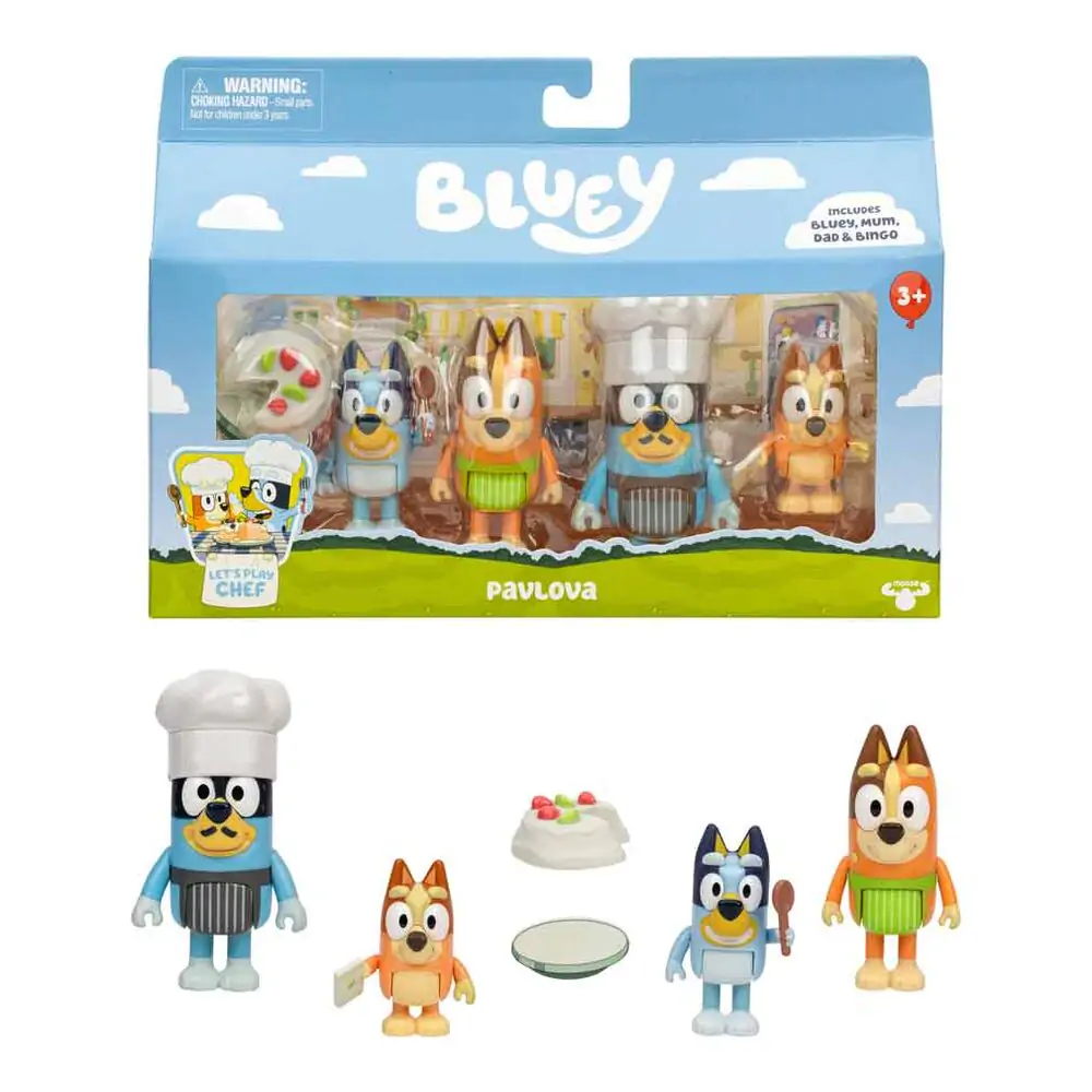 Bluey Lets Play Chef balení 4 figurek fotografii produktu
