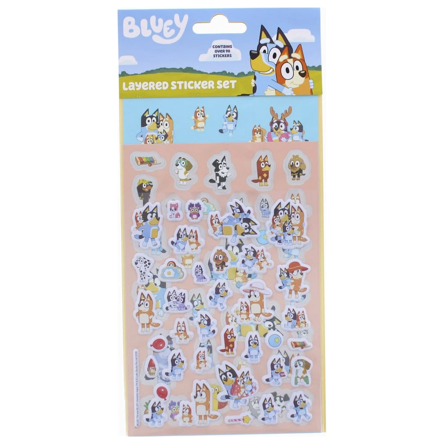 Bluey sada samolepek fotografii produktu