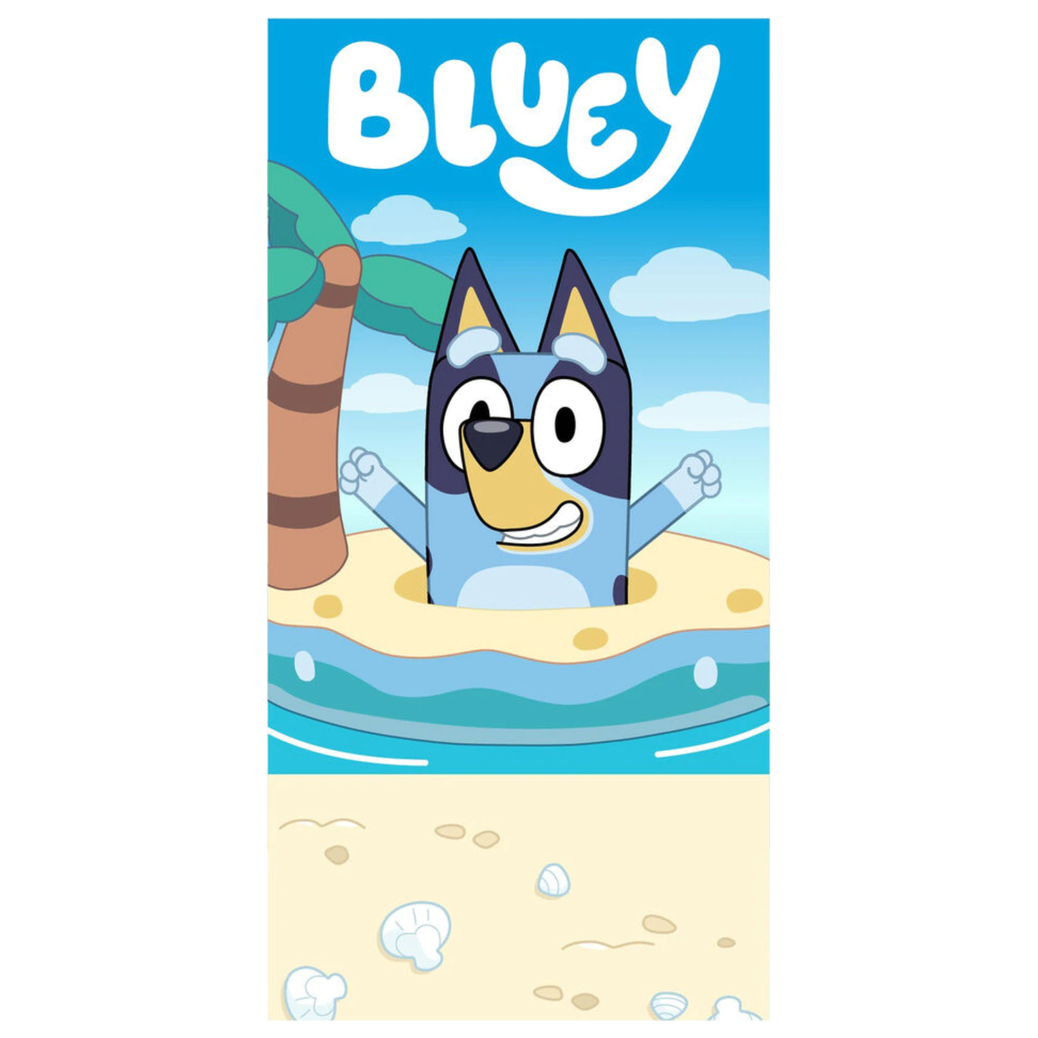 Bluey plážová osuška z mikrovlákna fotografii produktu
