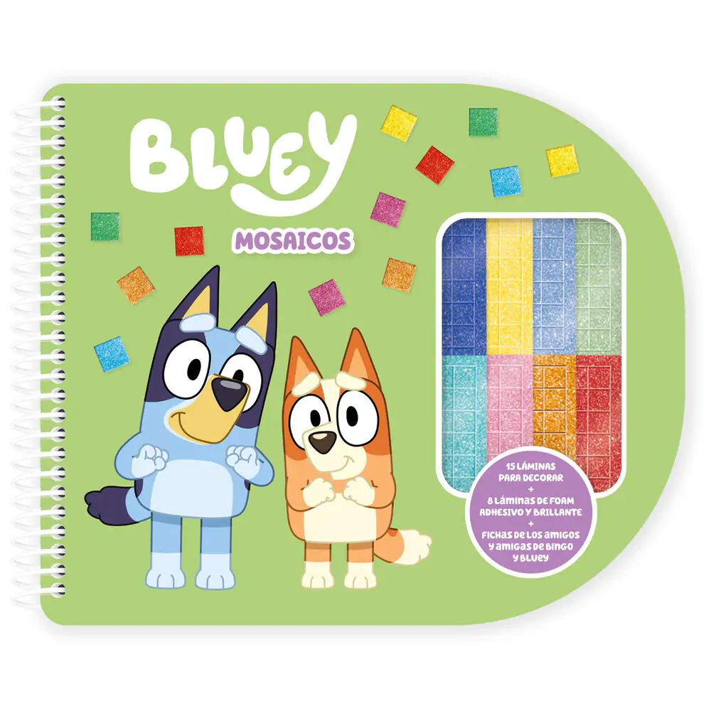 Bluey mosaics zápisník fotografii produktu