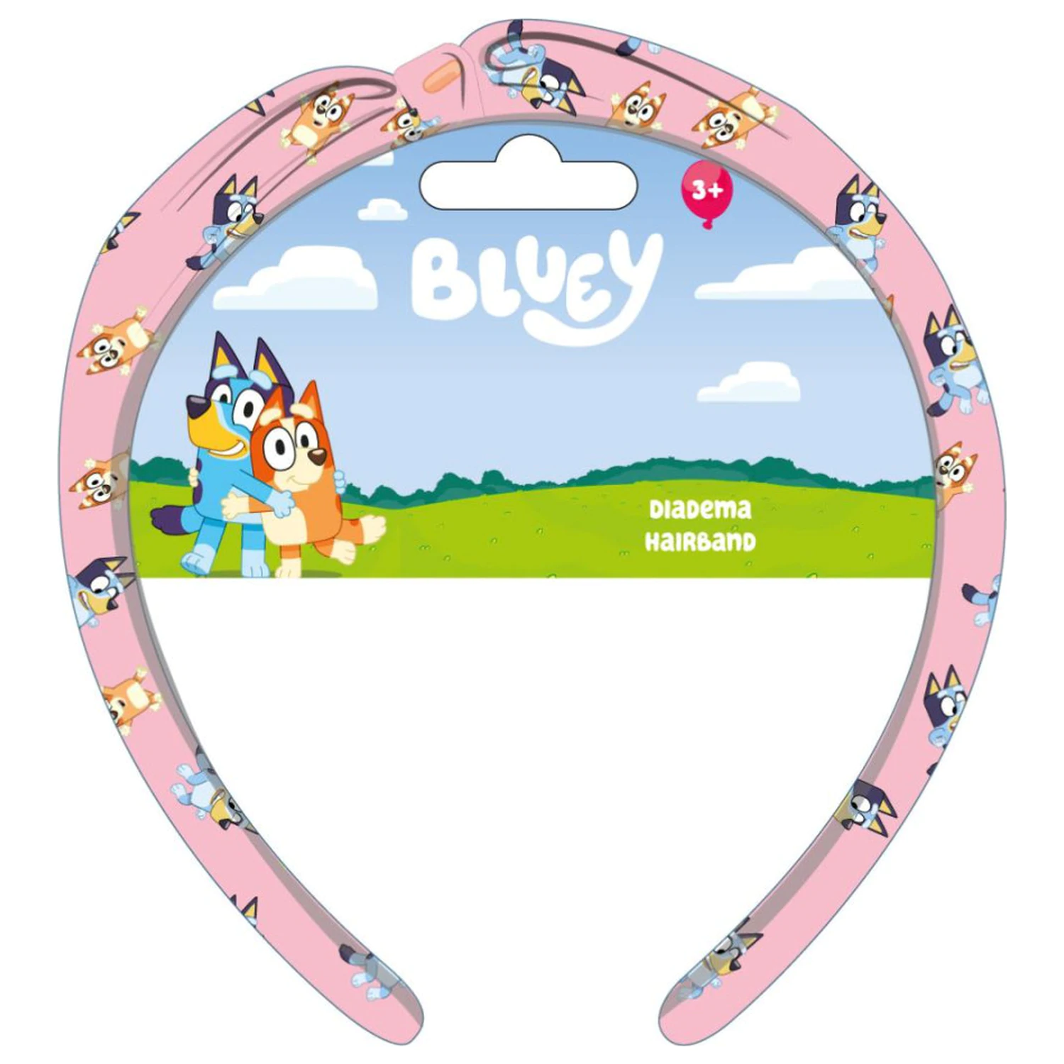 Bluey růžová čelenka fotografii produktu