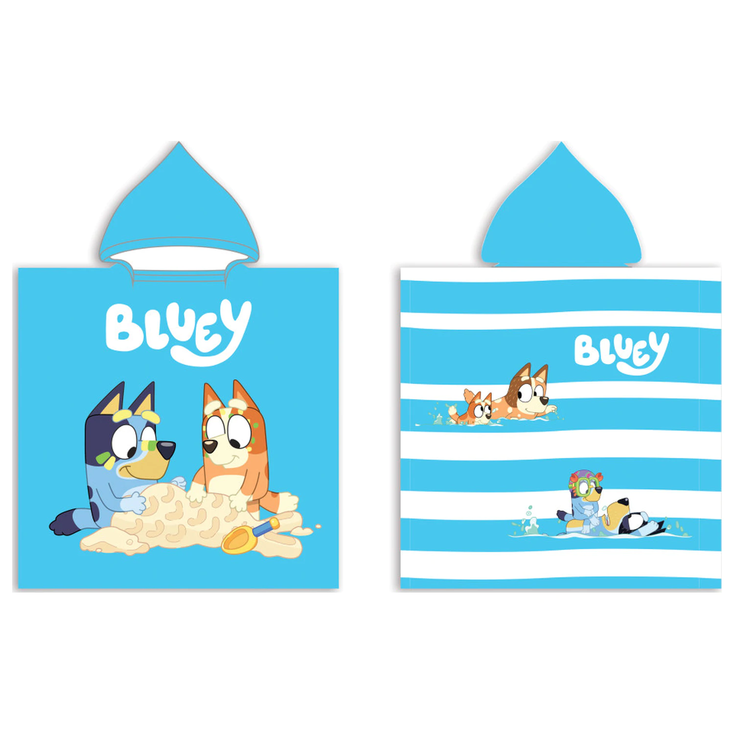 Bluey Sandy Fun Plážová osuška Poncho 50x100 cm fotografii produktu