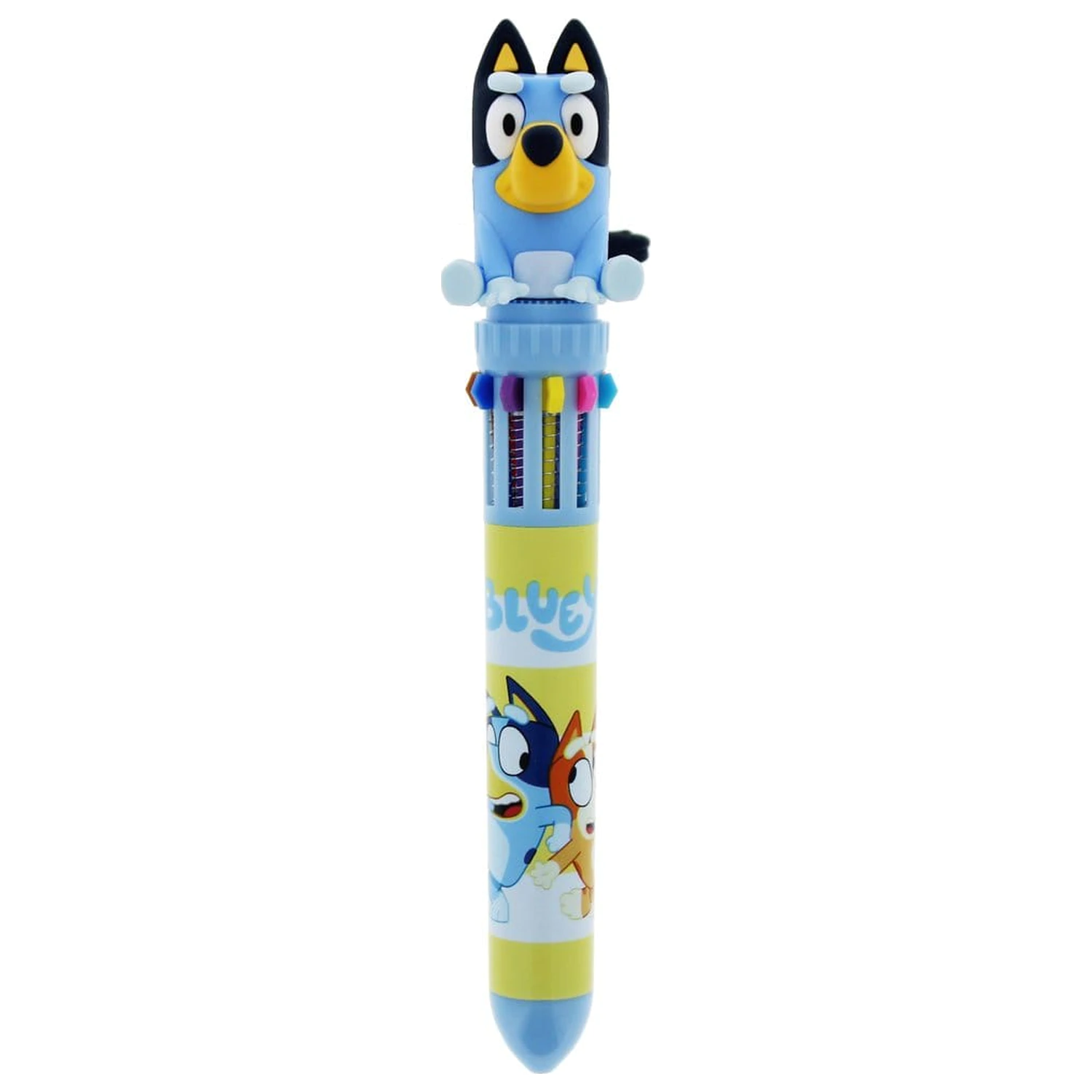 Bluey Multi Colour Pen Spinny pero, víčkové otáčecí fotografii produktu
