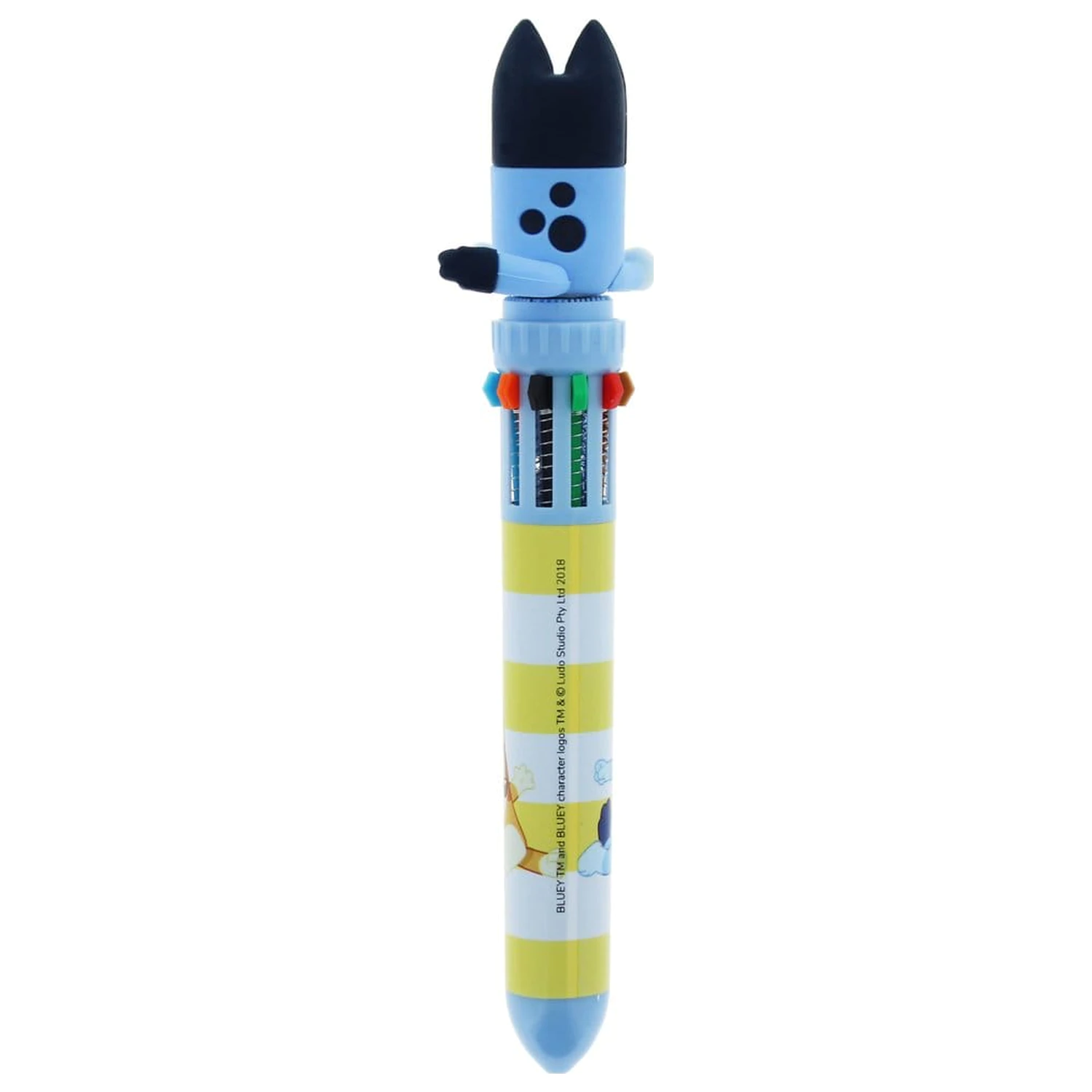 Bluey Multi Colour Pen Spinny pero, víčkové otáčecí fotografii produktu