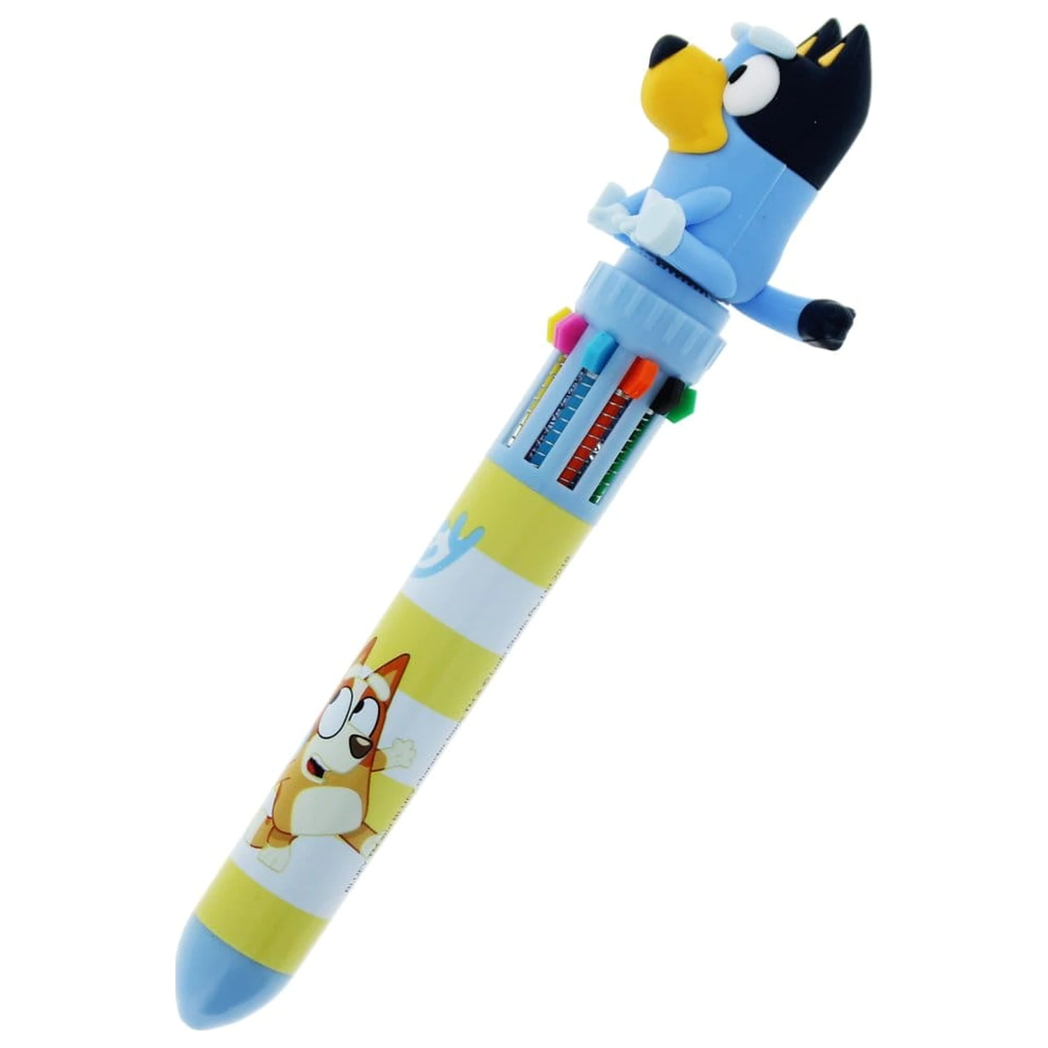 Bluey Multi Colour Pen Spinny pero, víčkové otáčecí fotografii produktu