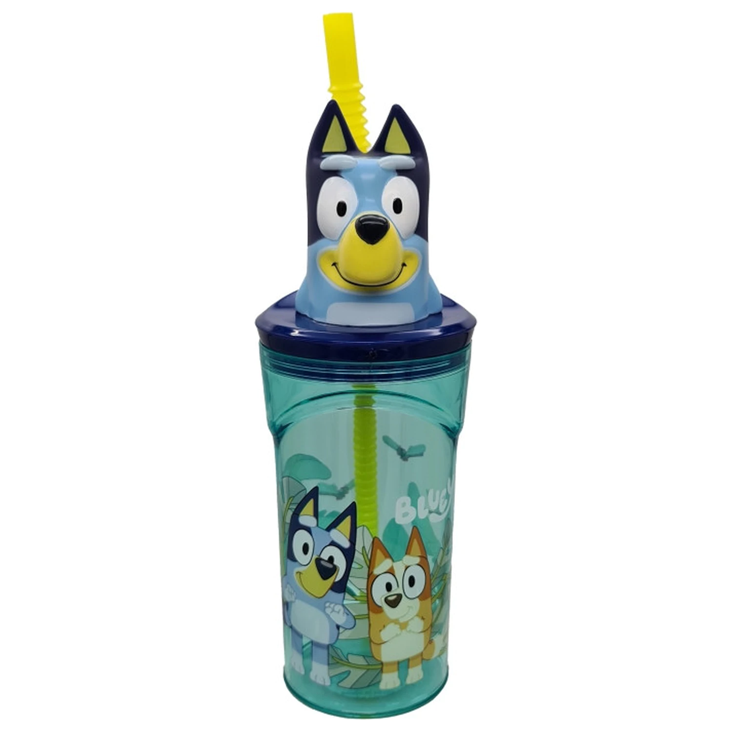 Bluey Splash 3D plastový hrnek s brčkem 360ml fotografii produktu