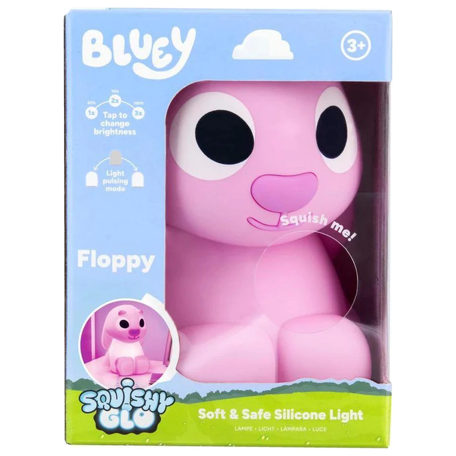 Bluey SquishyGlo silikonové světlo ohebné dobíjecí fotografii produktu