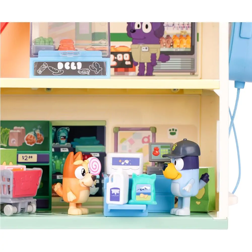 Bluey supermarket herní sada a figurky fotografii produktu