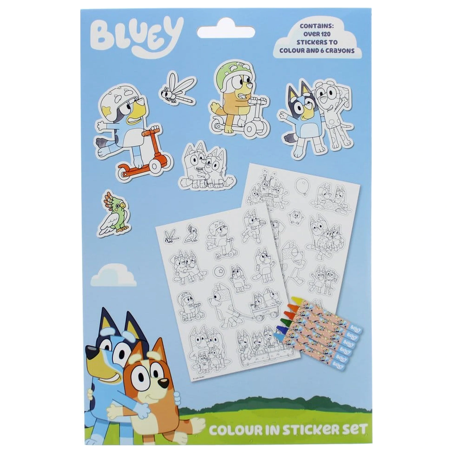 Bluey Sada omalovánek se samolepkami fotografii produktu