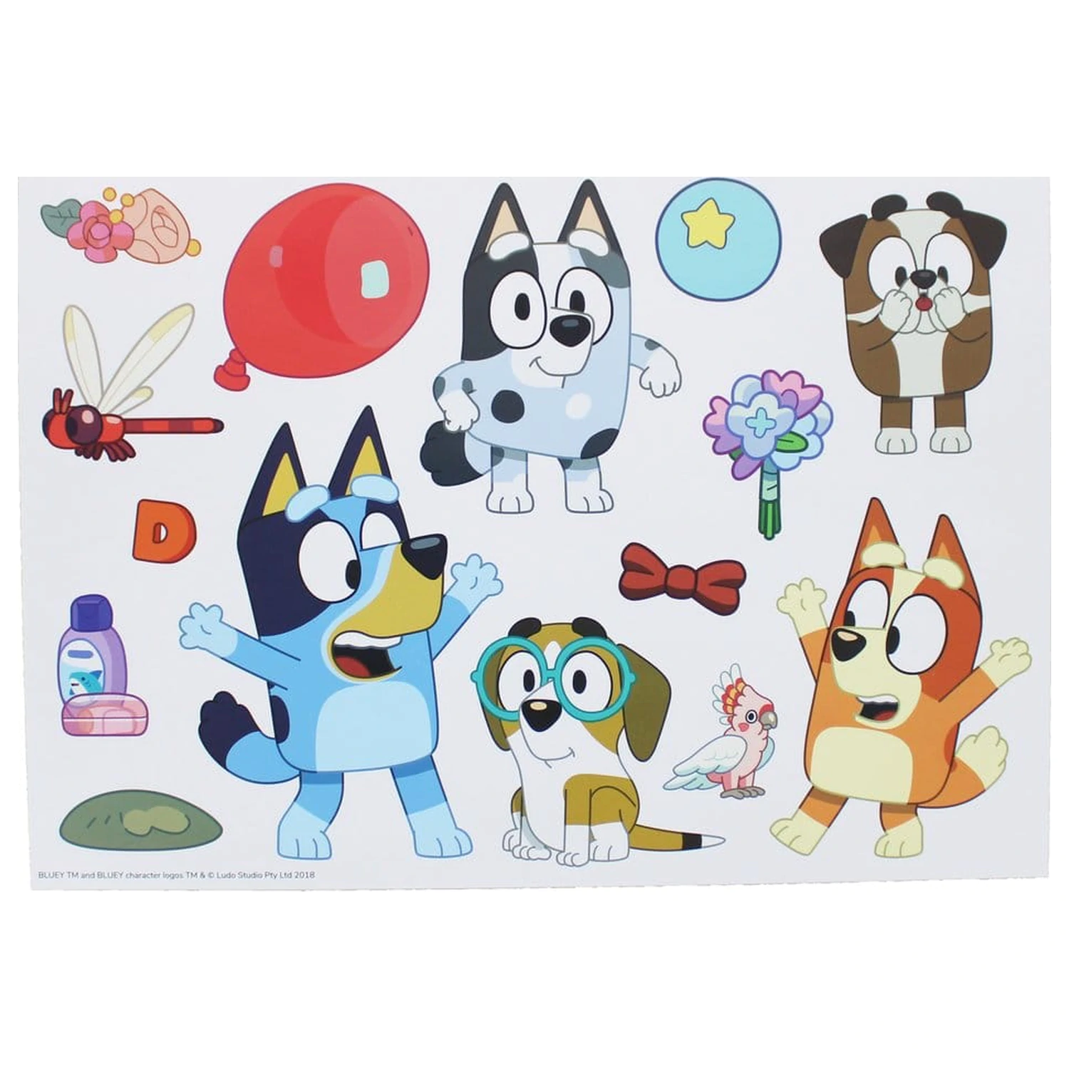 Bluey Sada plakátů na hraní a učení fotografii produktu