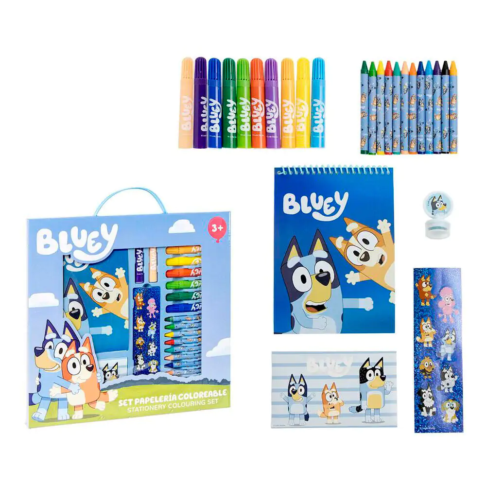 Bluey omalovánkový papírenský set fotografii produktu