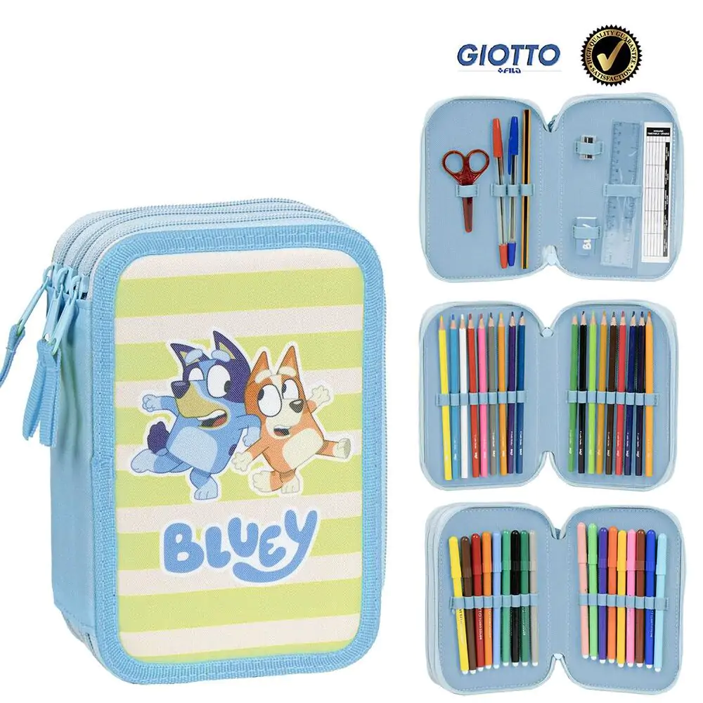 Pouzdro na tužky Bluey trojité fotografii produktu