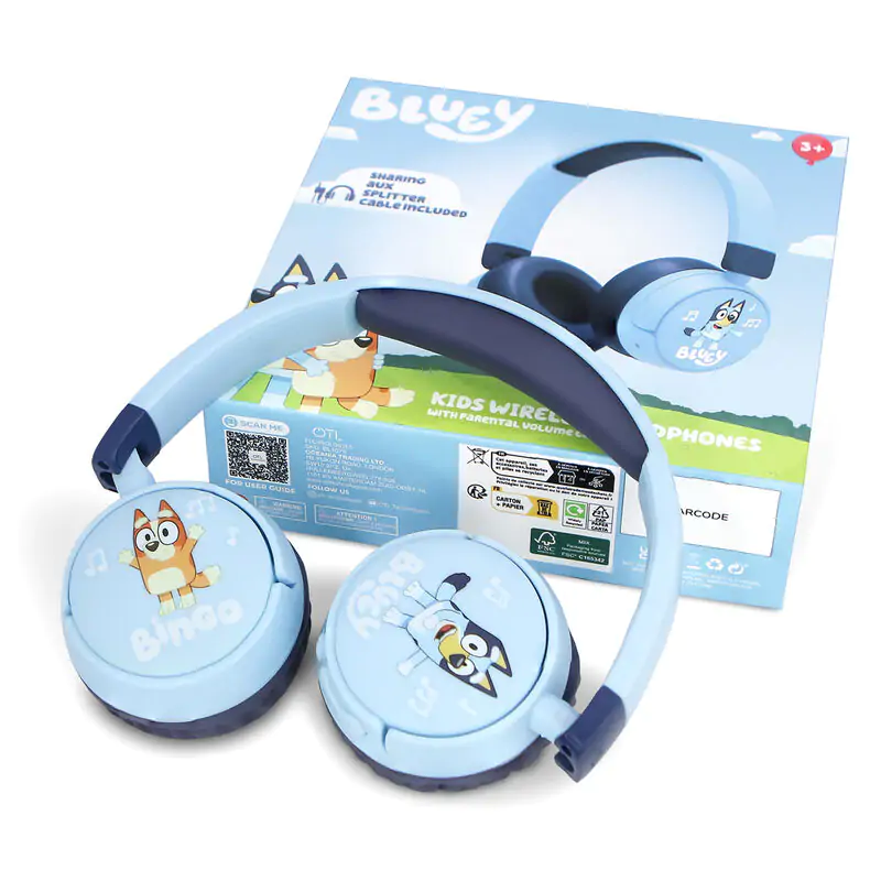 Bluey bezdrátová dětská sluchátka fotografii produktu