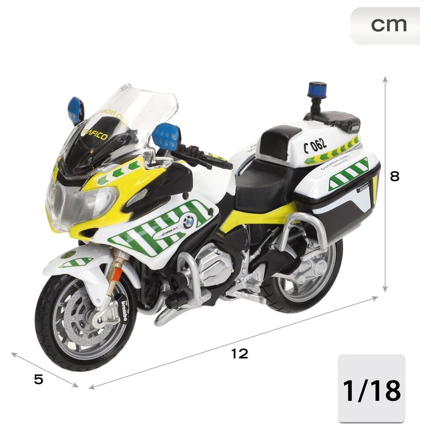 Kovový motocykl BMW R 1200 Civilní gardy fotografii produktu